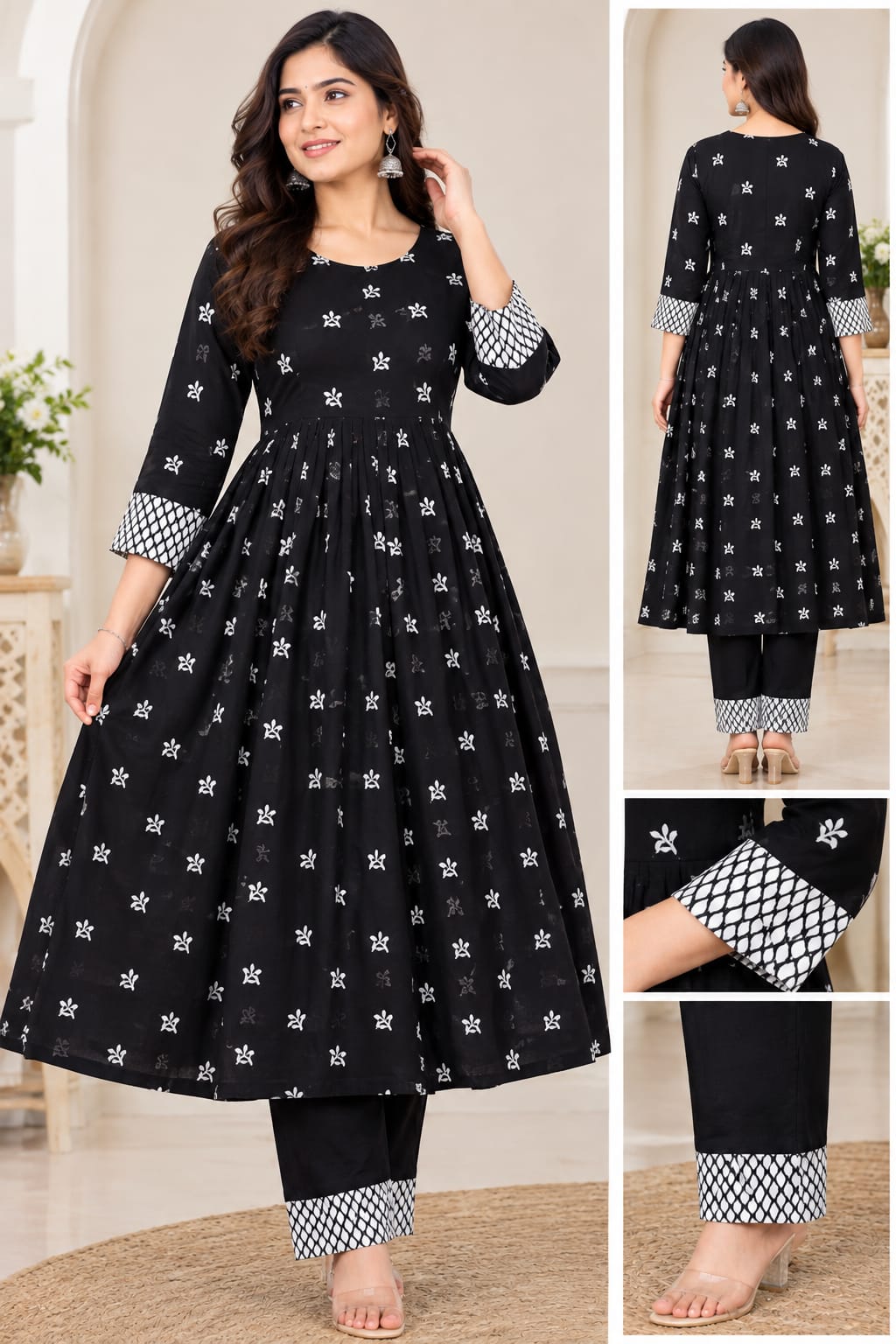 Premium Quality Gown And Pant Set