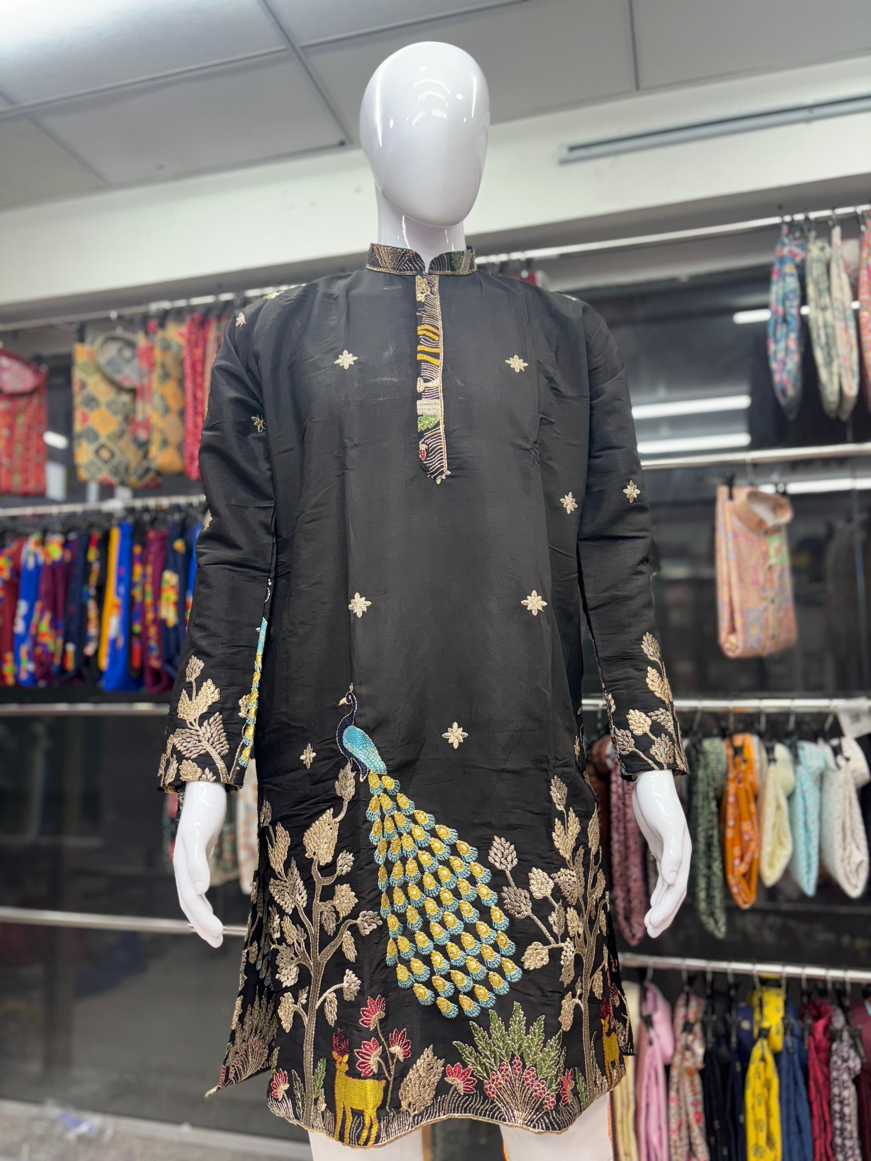 Men's Heavy Daman Work Kurta