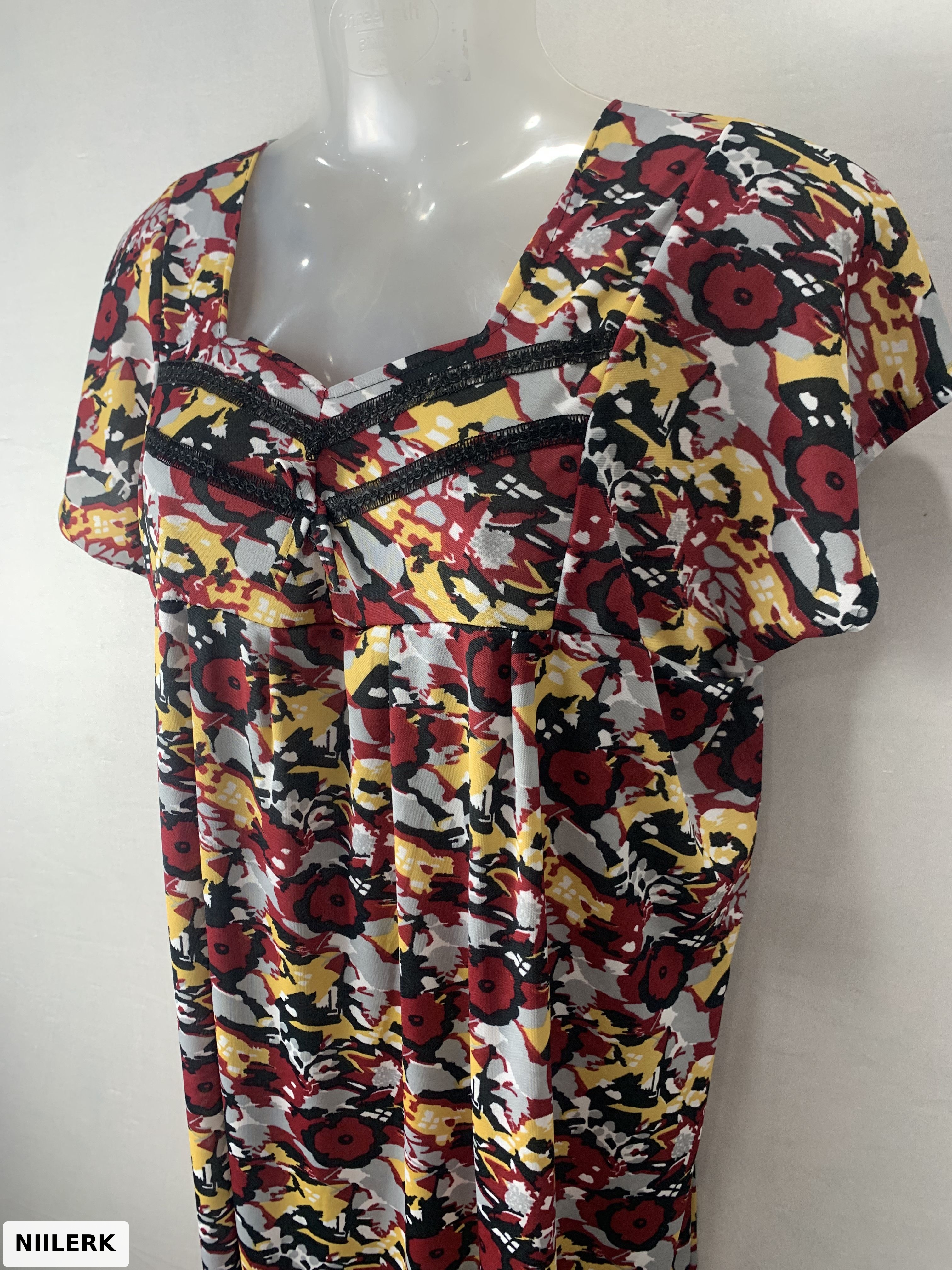 Sarina Print V Neck Nighty