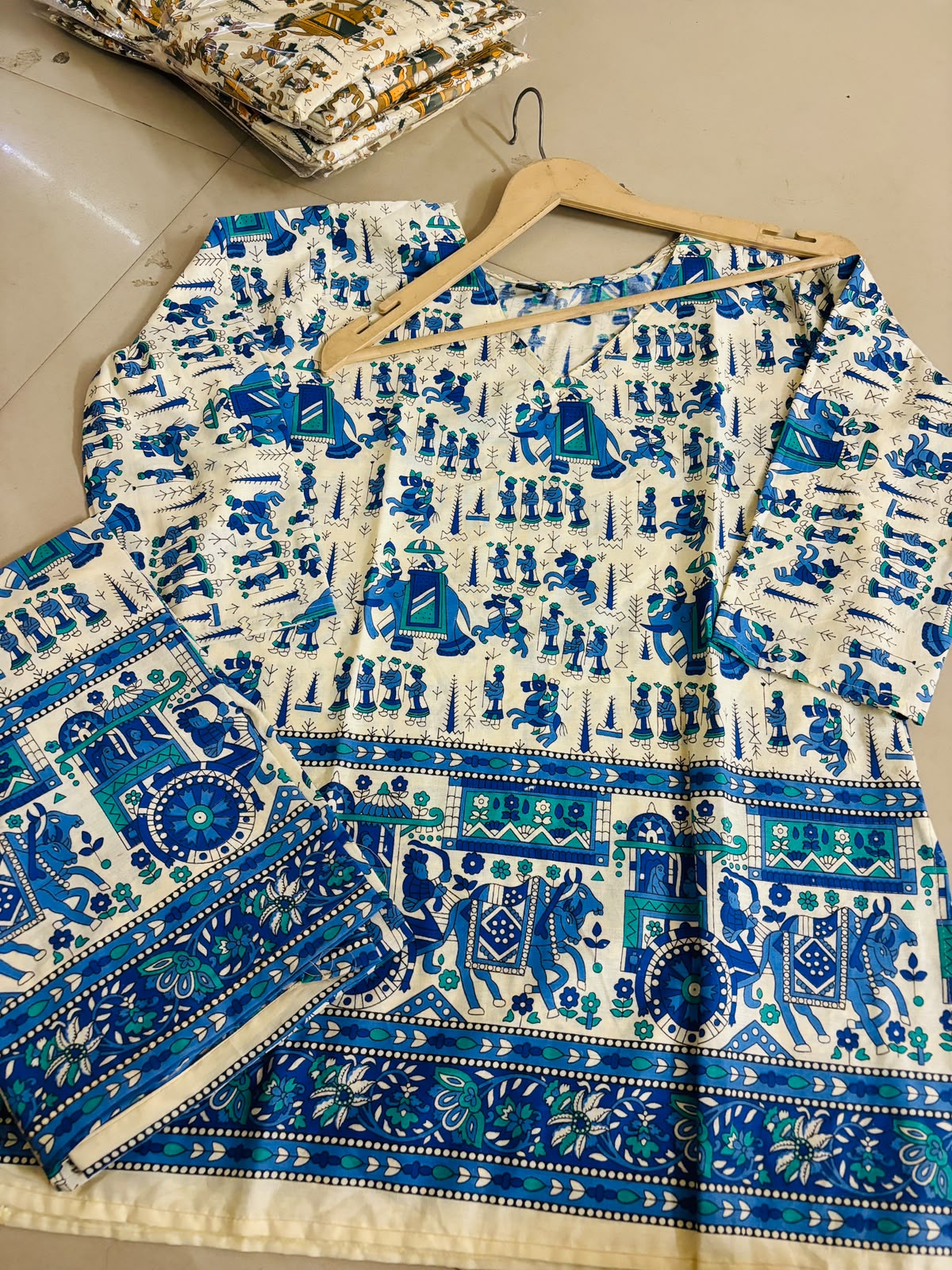 Rakhi Spacial Ajrak Print Cod Set
