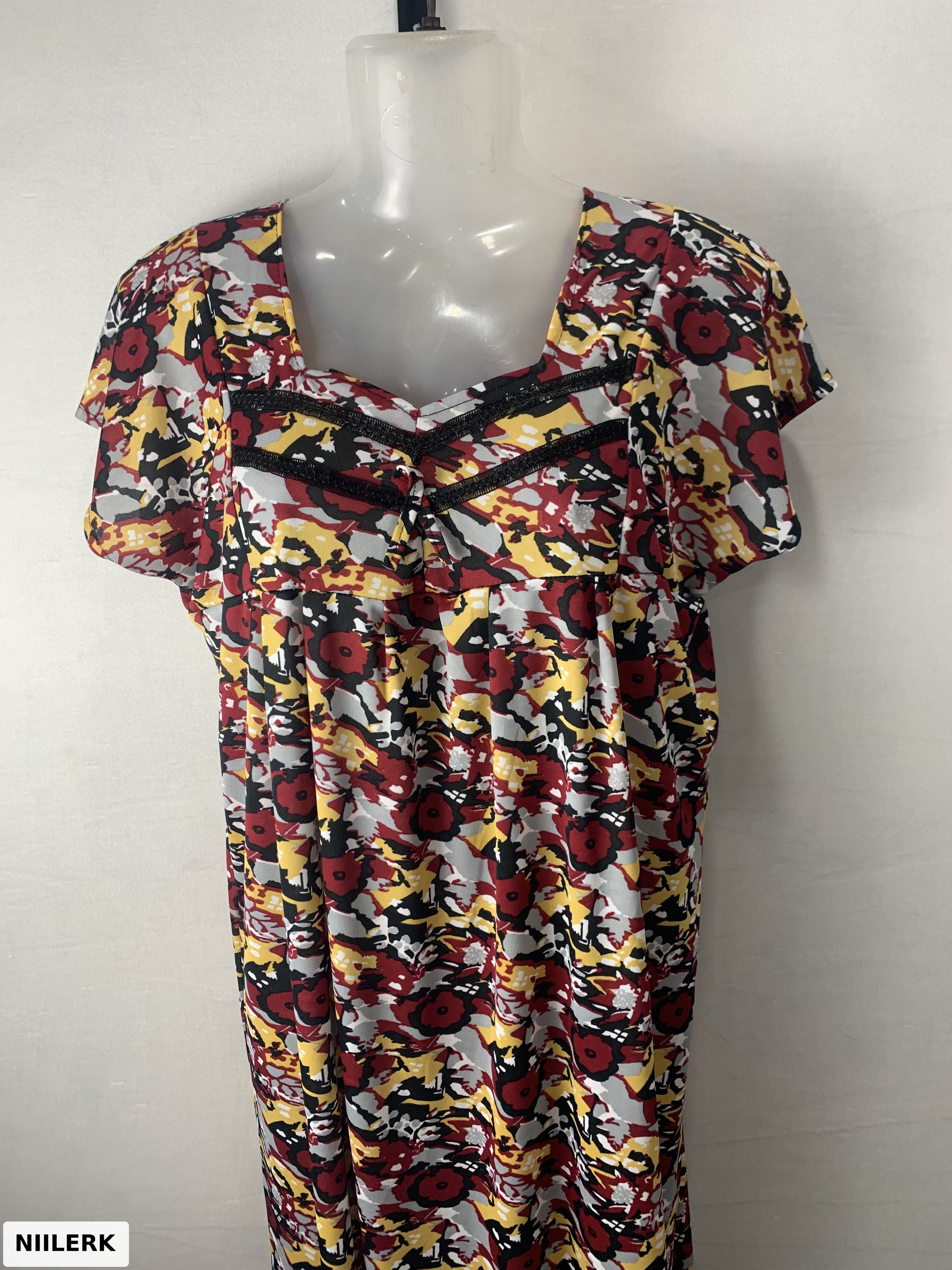 Sarina Print V Neck Nighty