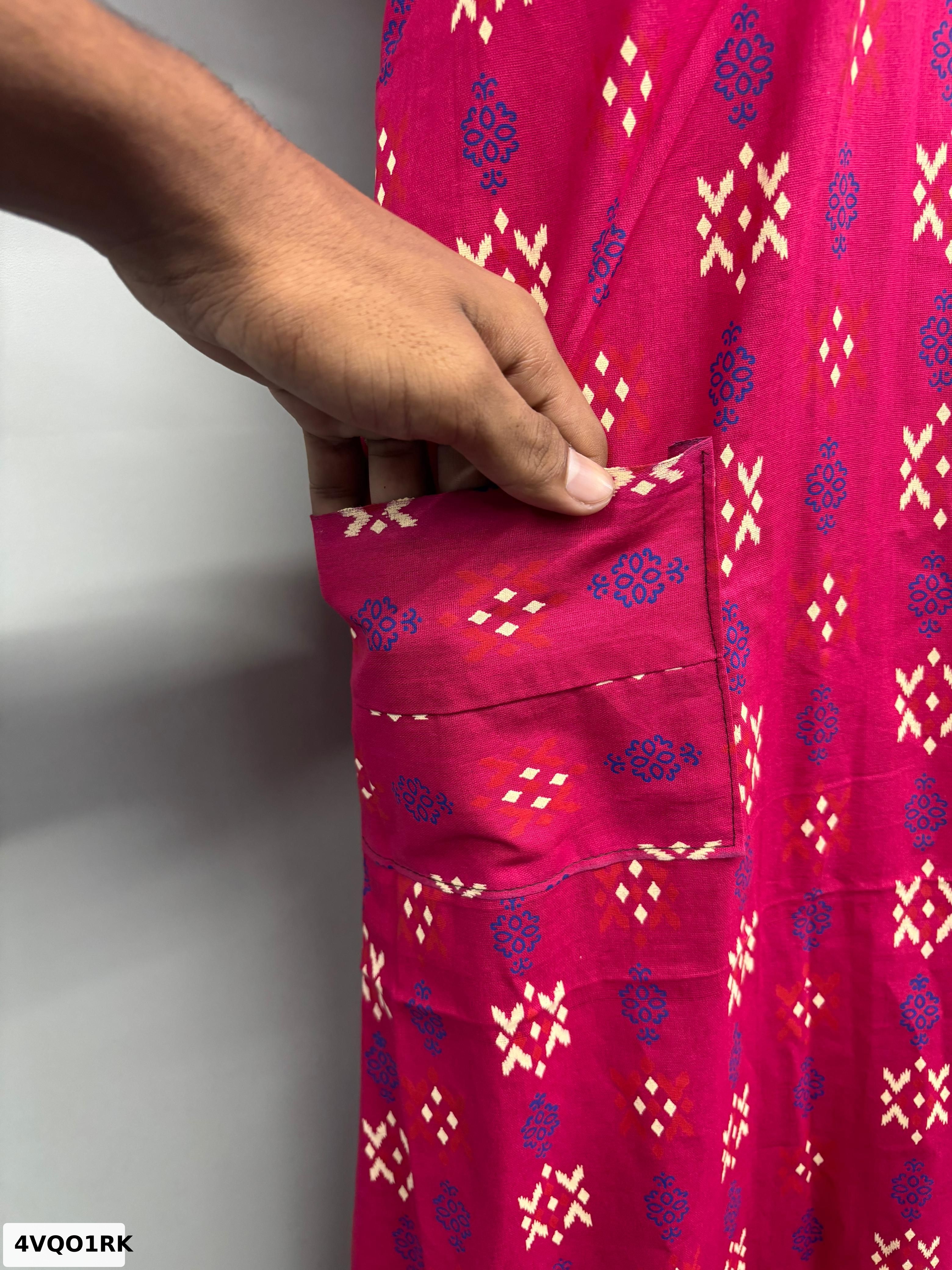 Apsara Piping Cotton Nighty