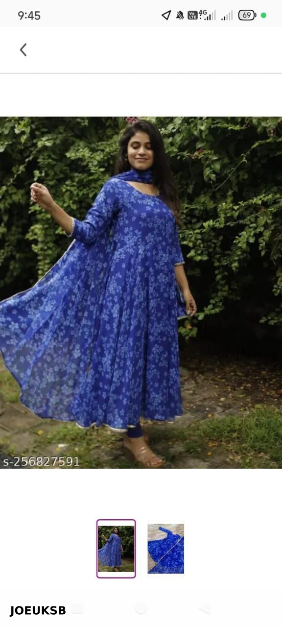 Gown Dupatta Collection Georgette
