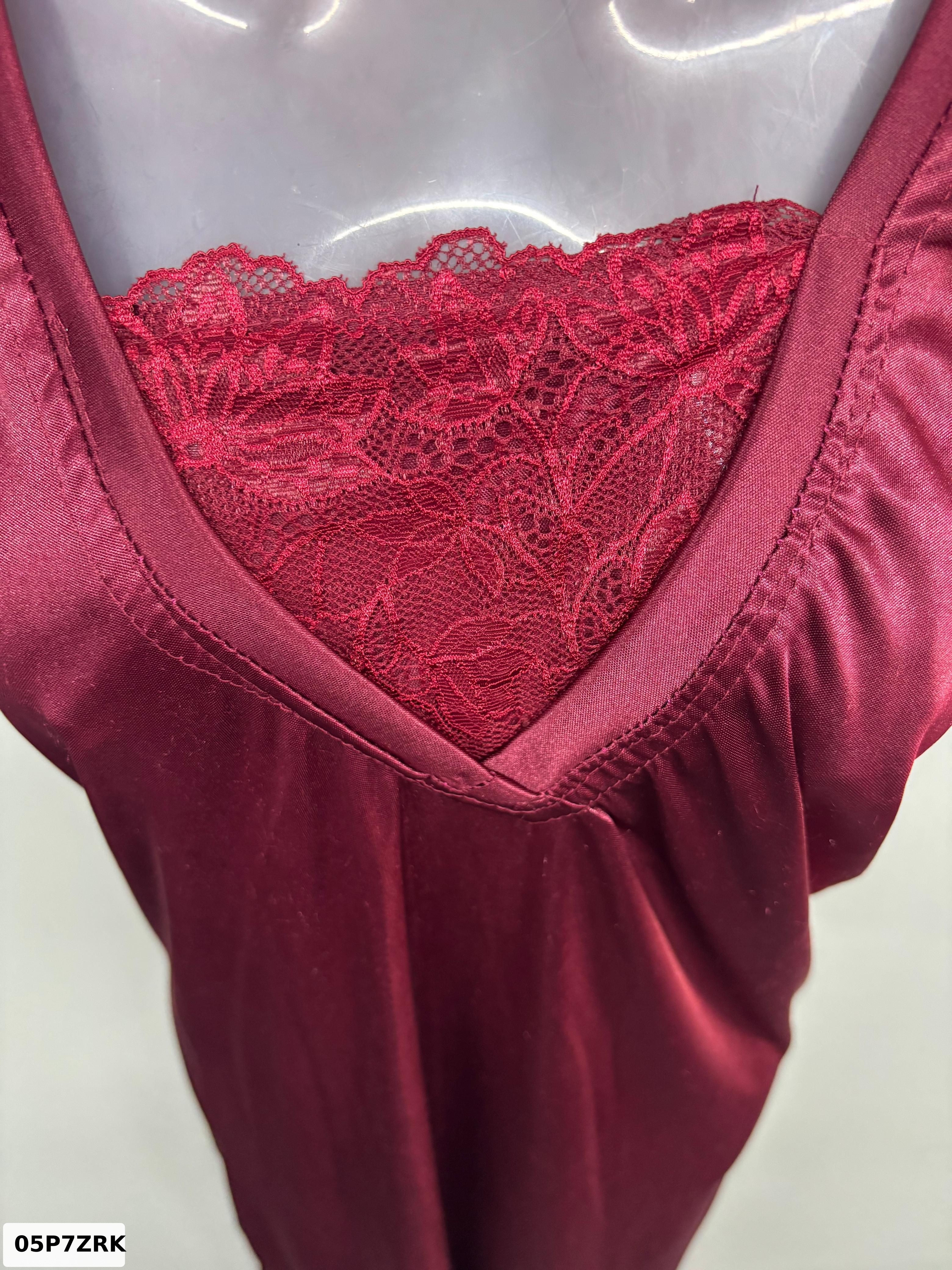 Bright Lycra Lace Nighty