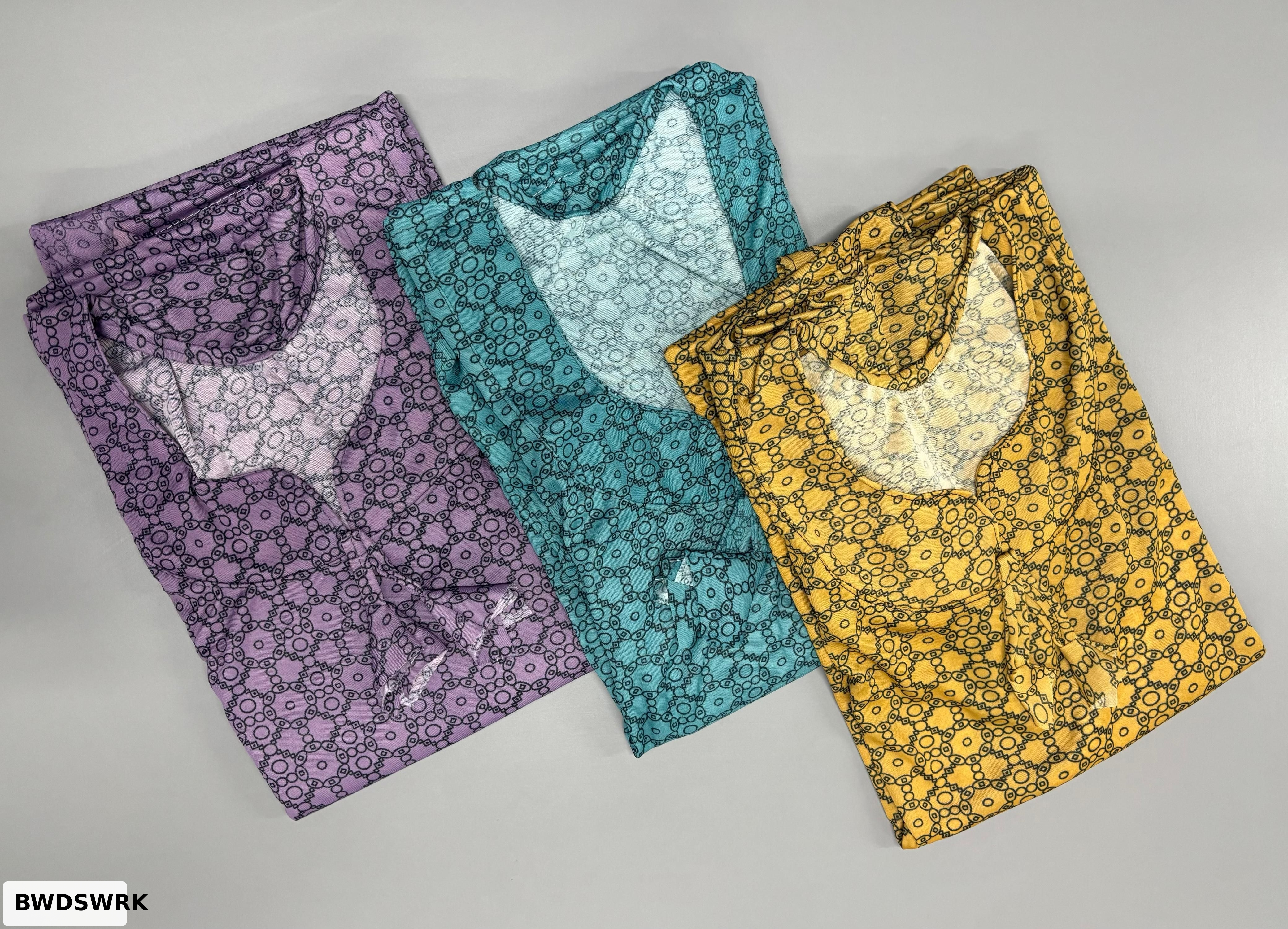 CLOTH SAREE ROUND NECK NIGHTY