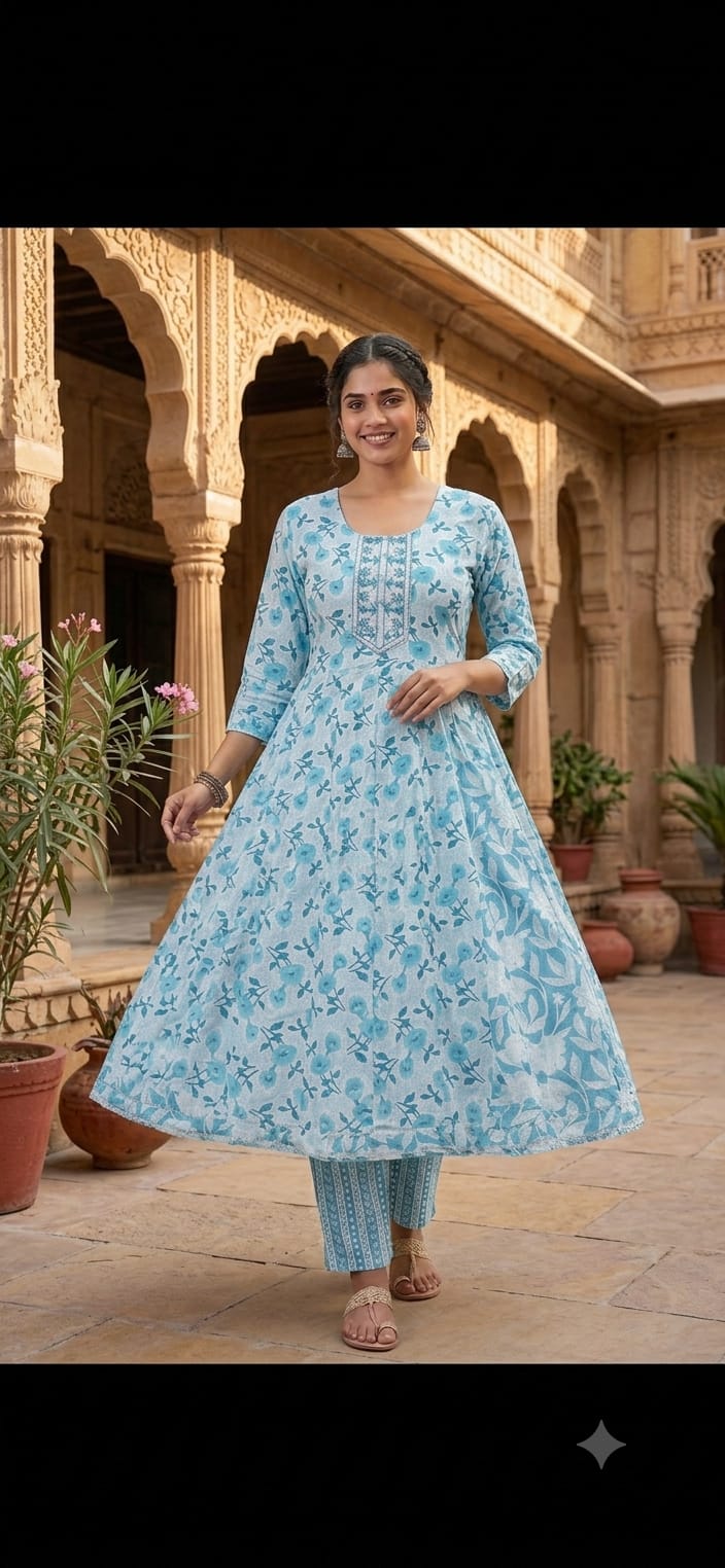 Trending Anarkali Style 2 Pieces Gheraa Style 2 Pieces