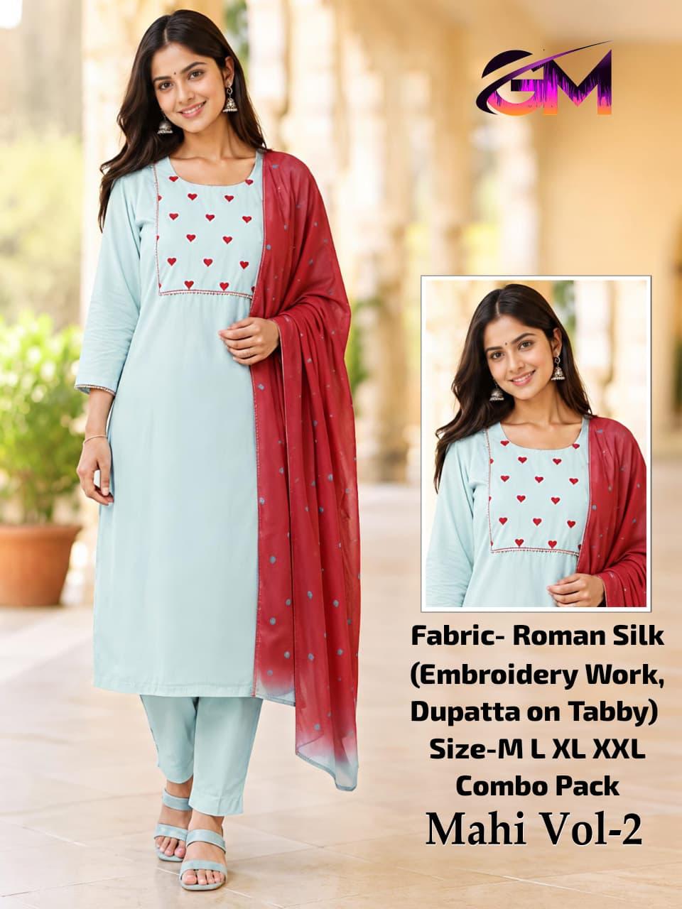 3 Piece Collection Dupatta Work