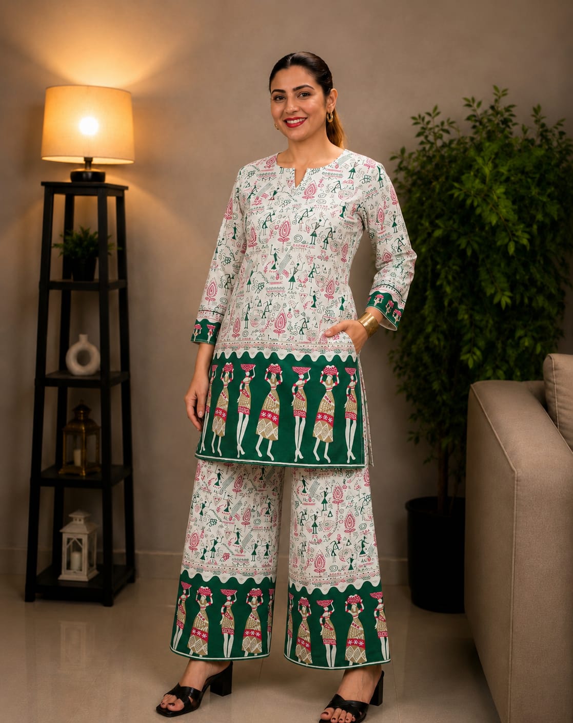 Rakhi Spacial Ajrak Print Cod Set