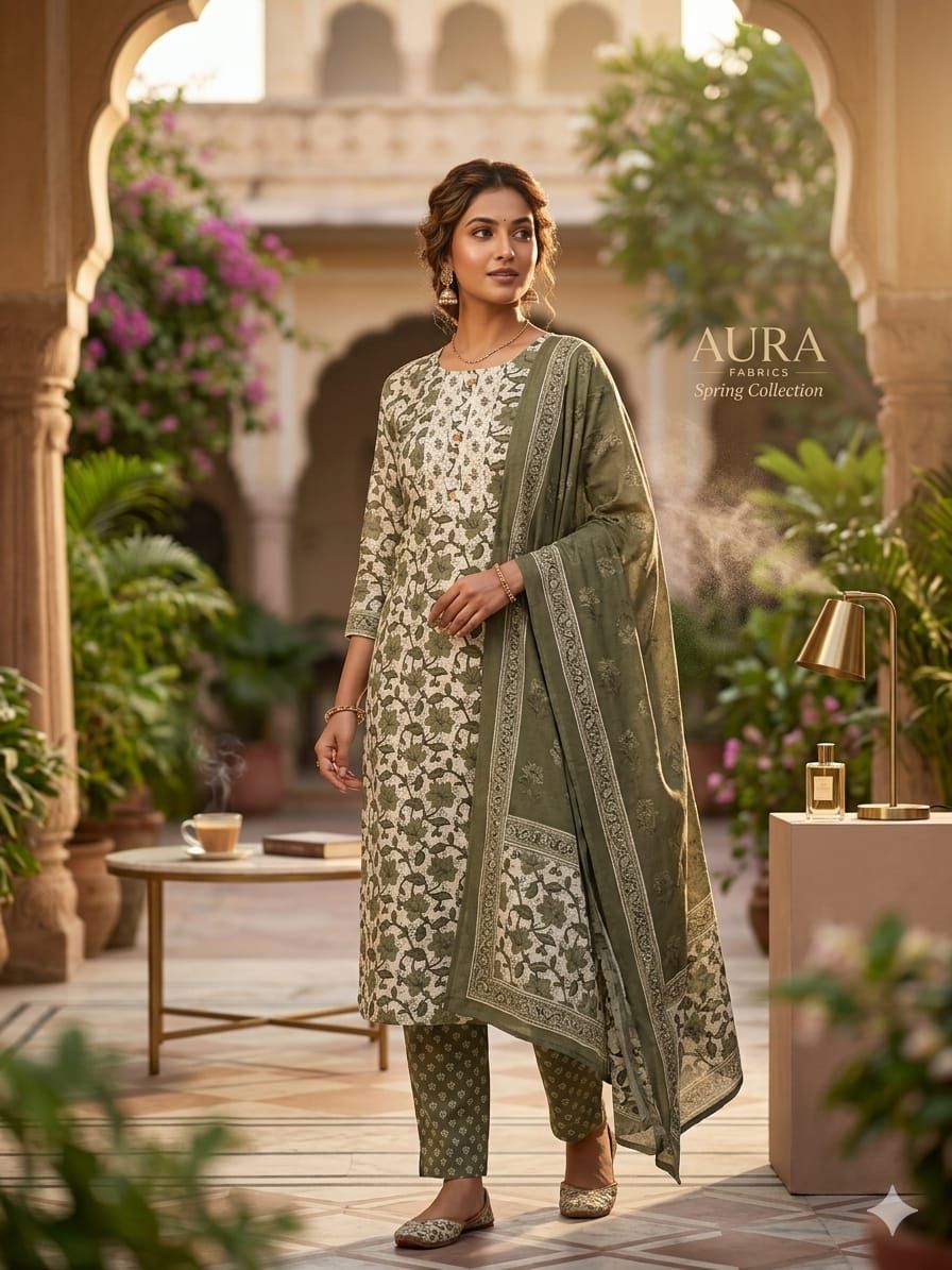 Jaipuri Print 3 Piece