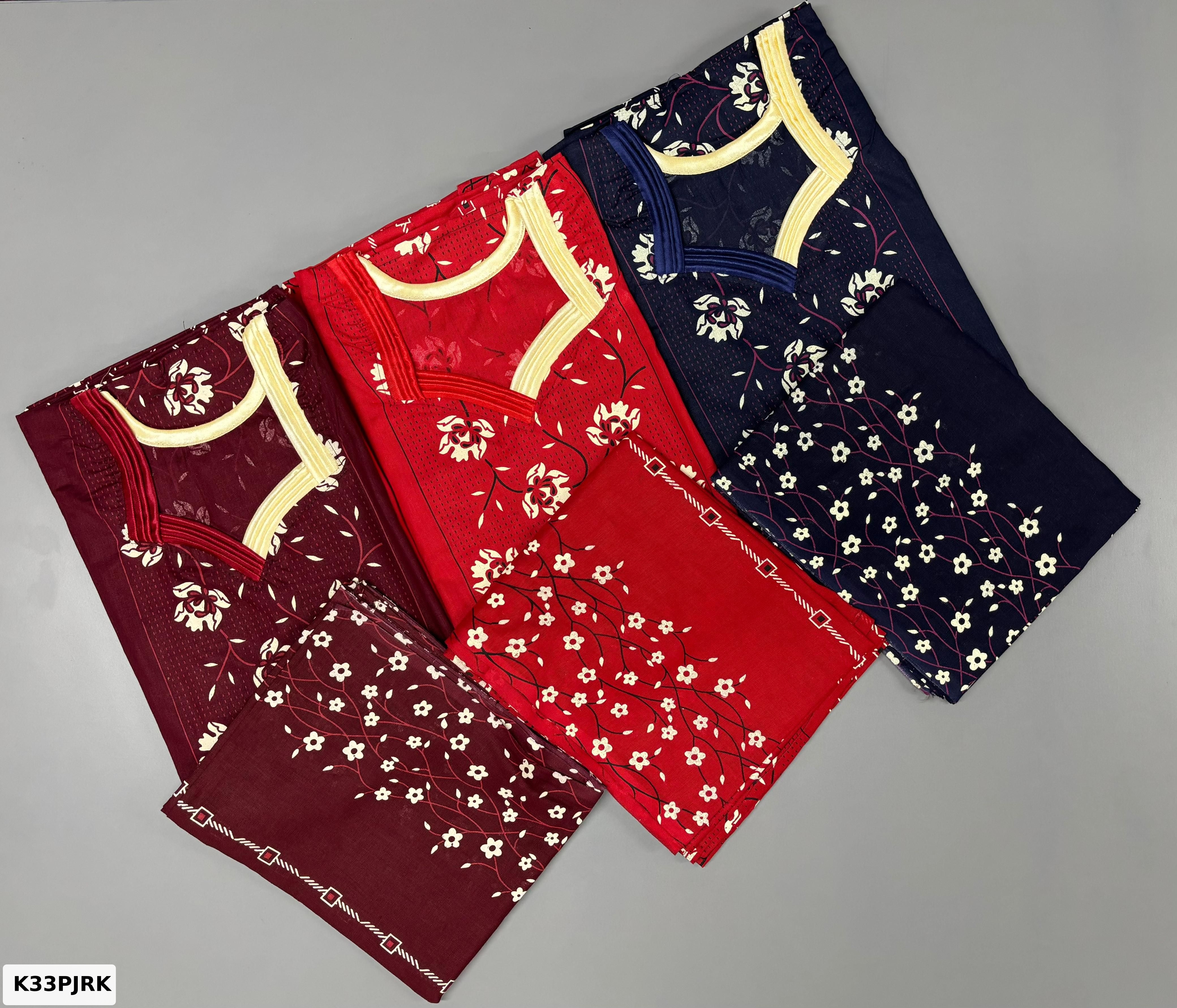 GUJRI COTTON NIGHTY WITH DUPATTA