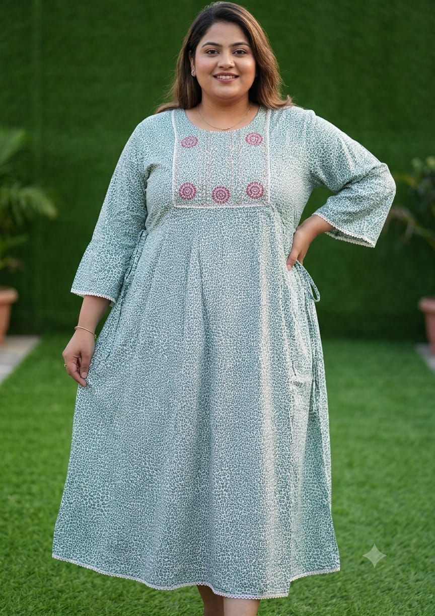 Big Size Women Long Gown