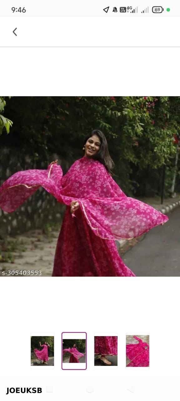 Gown Dupatta Collection Georgette
