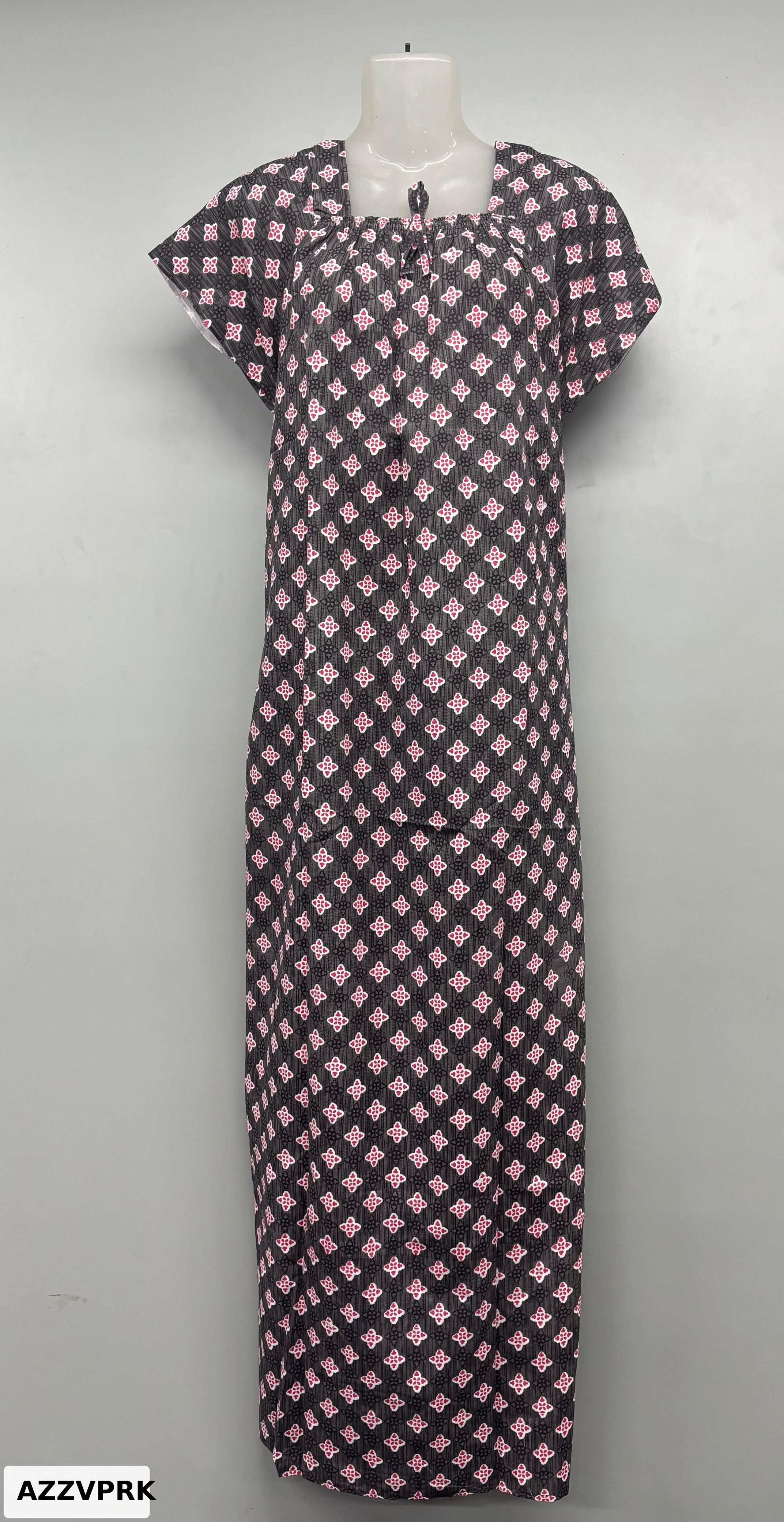 Chirag Cotton Elastic Neck Nighty