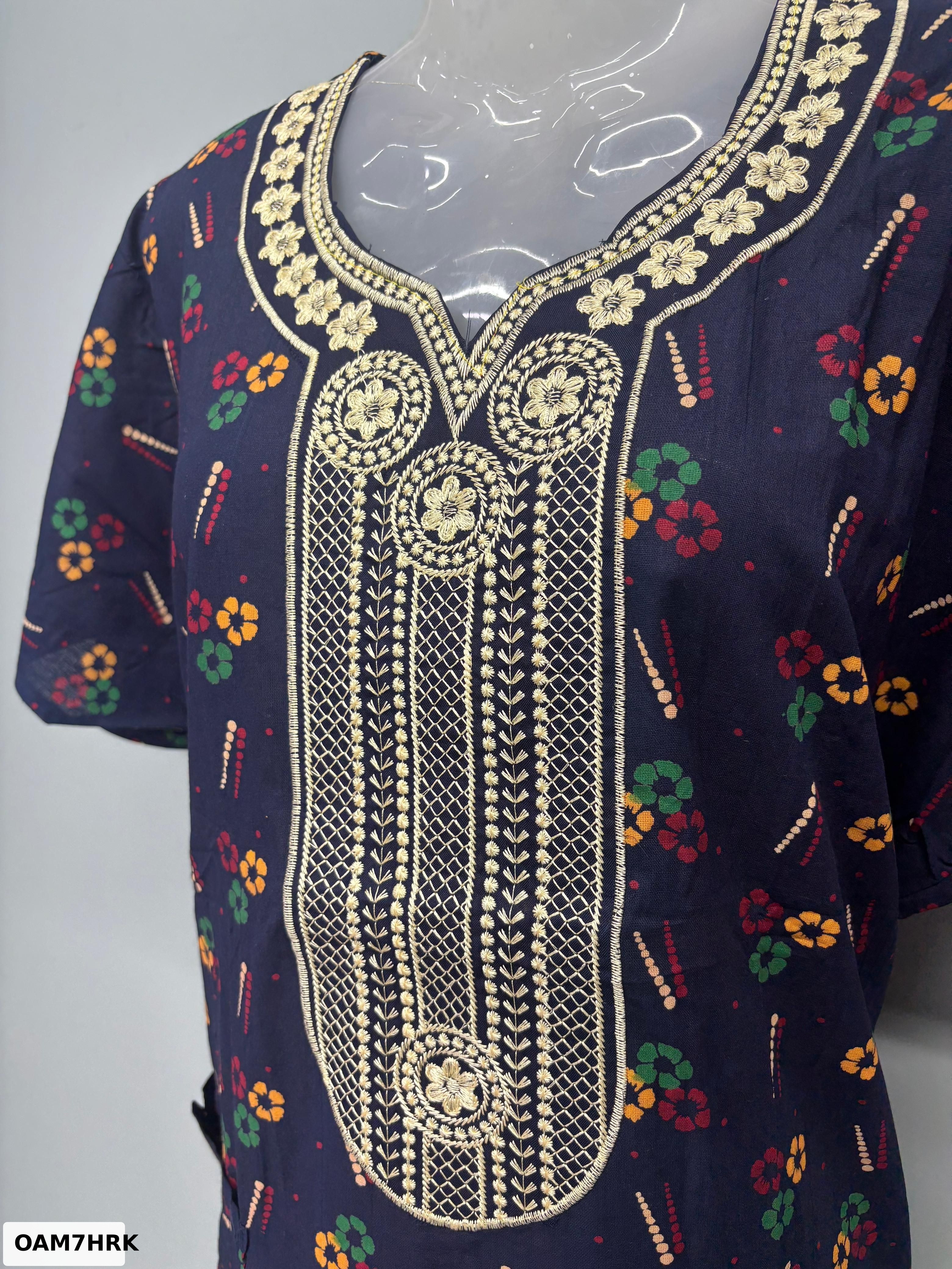 Gujri Work Cotton Nighty