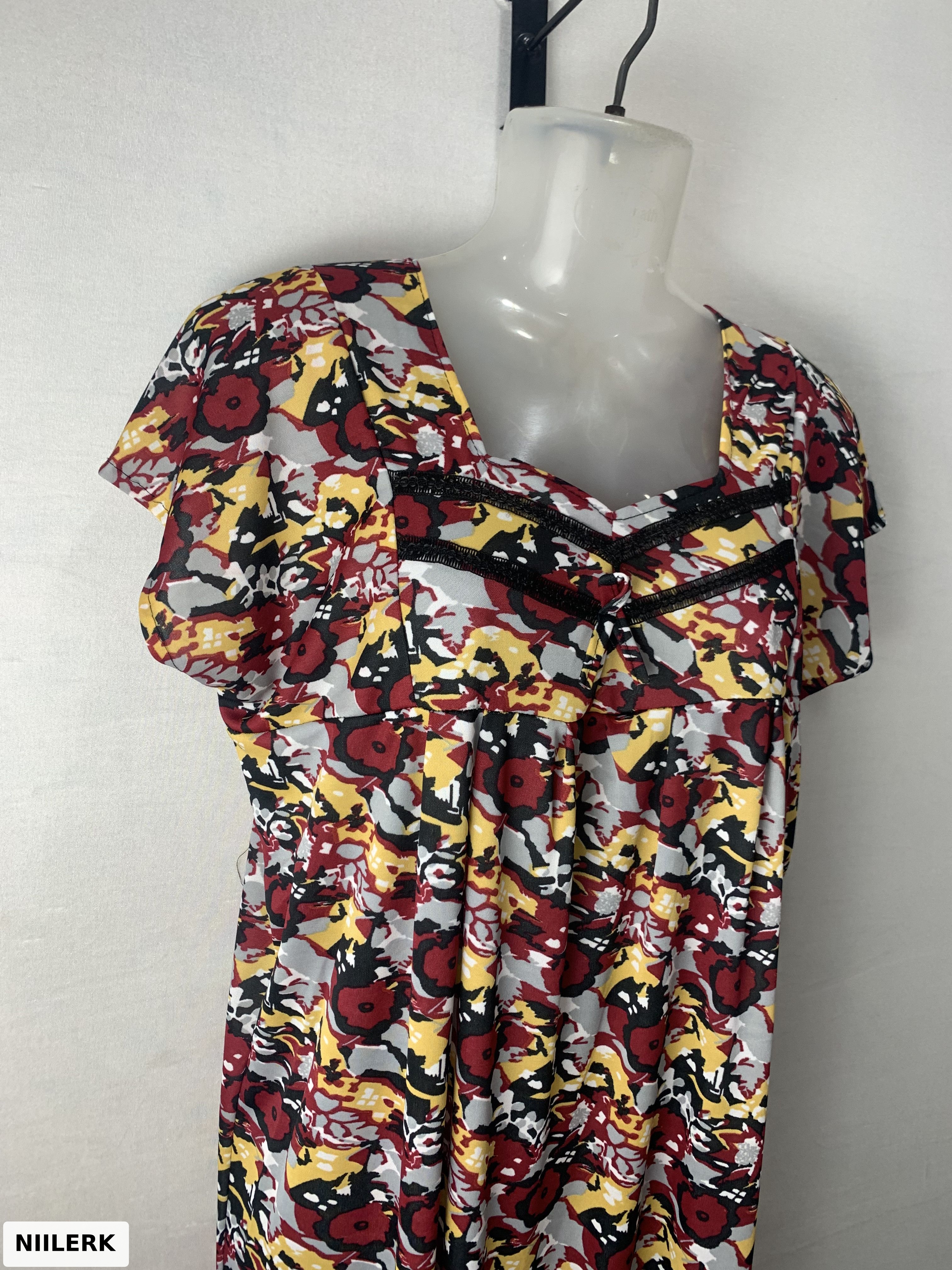 Sarina Print V Neck Nighty