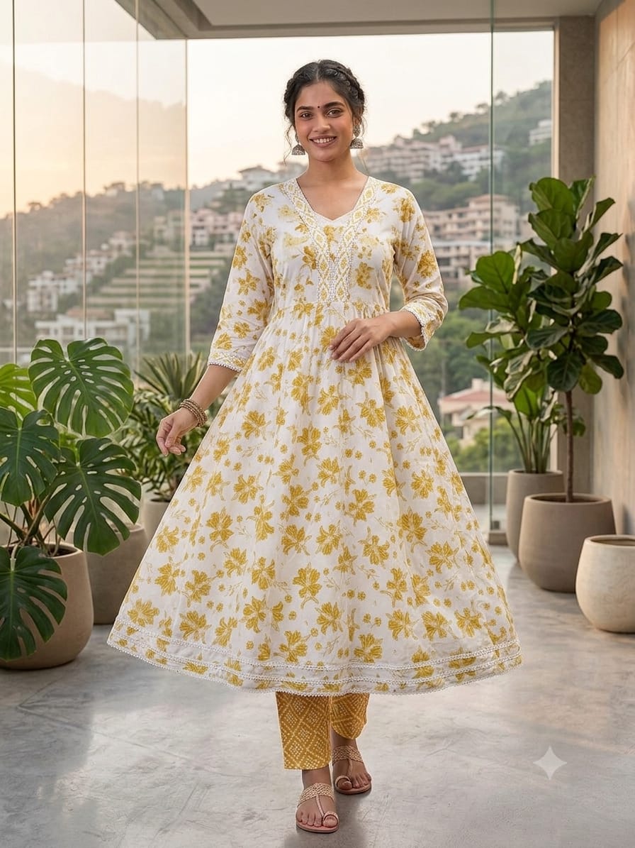 Trending Anarkali Style 2 Pieces Gheraa Style 2 Pieces
