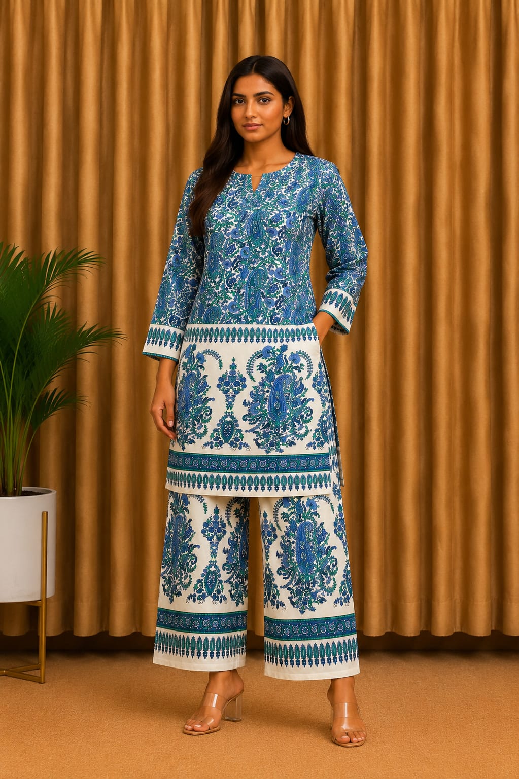 Rakhi Spacial Ajrak Print Cod Set