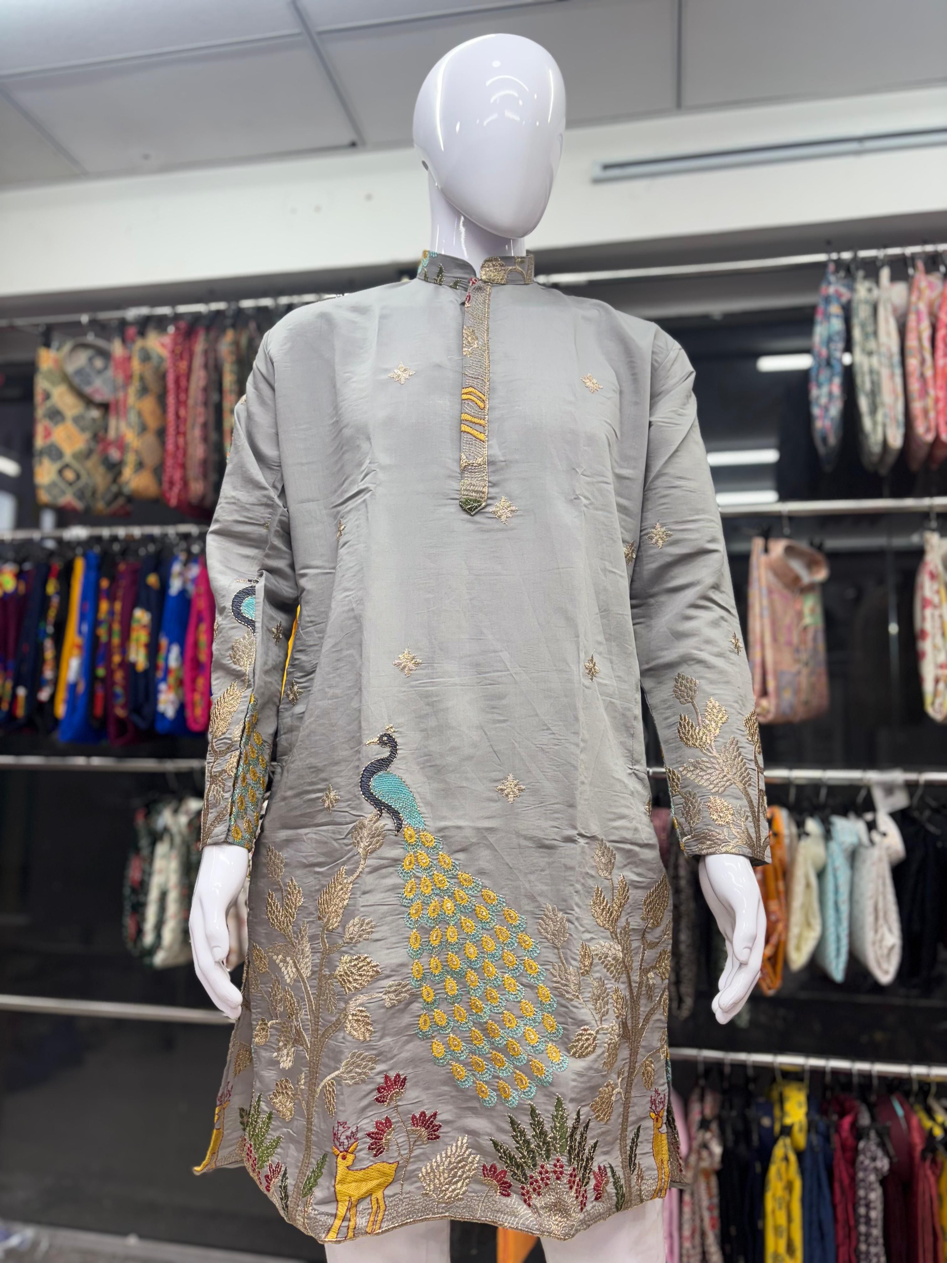 Men's Heavy Daman Work Kurta