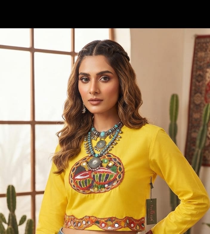 Navratri Special Ladies Top & T-Shirt With Navratri Patch Collection