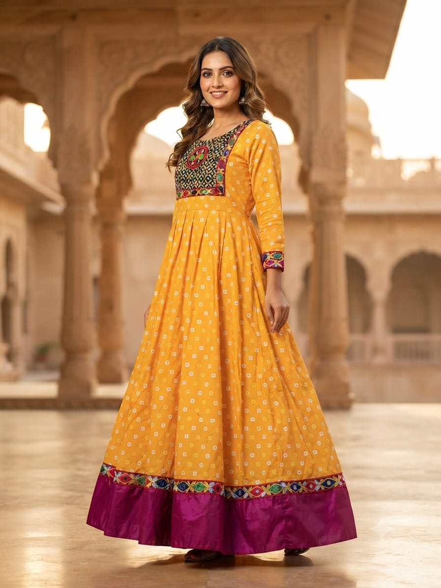 Designer One Piece With Navratri