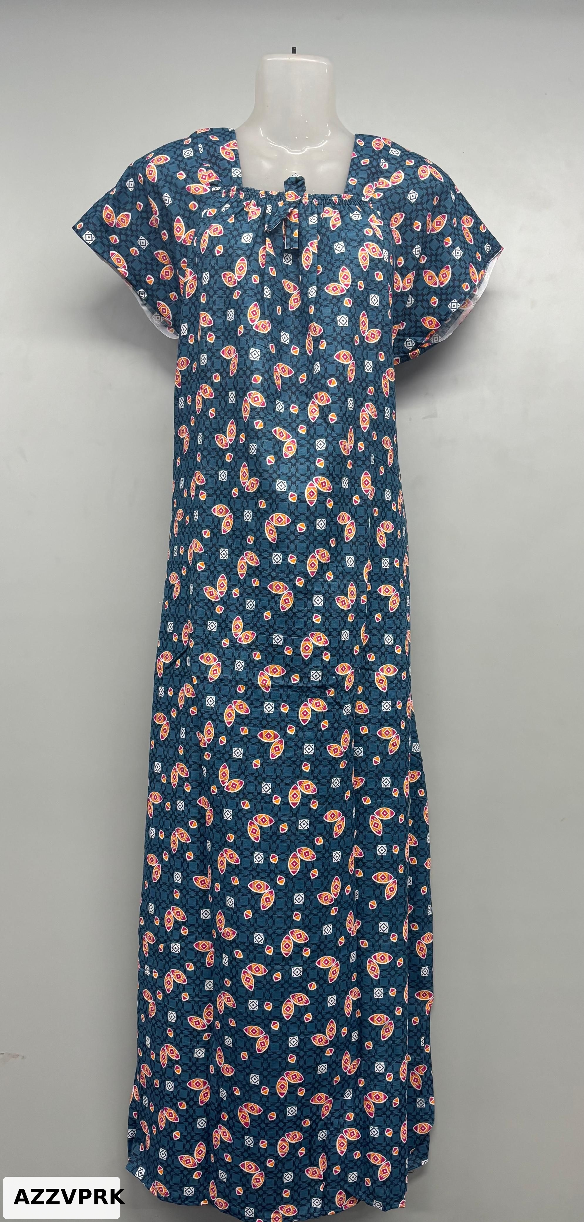 Chirag Cotton Elastic Neck Nighty