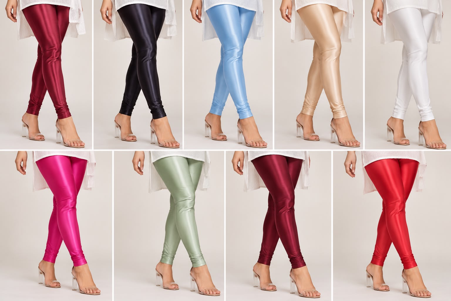 Satin Leggings Premium Thick Quality