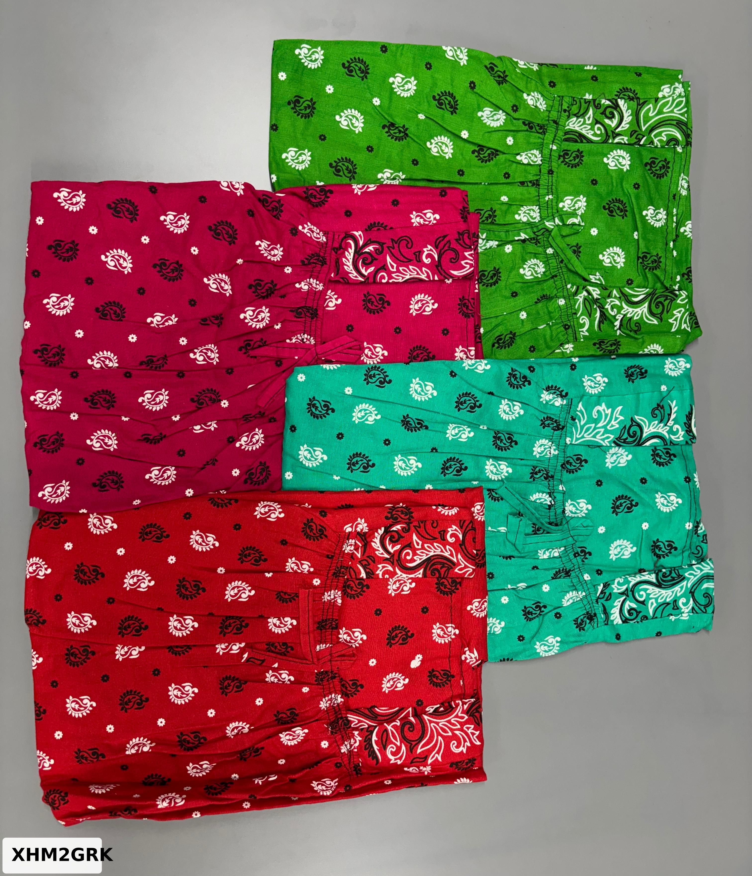Cotton Carola Print Elastic Neck Nighty