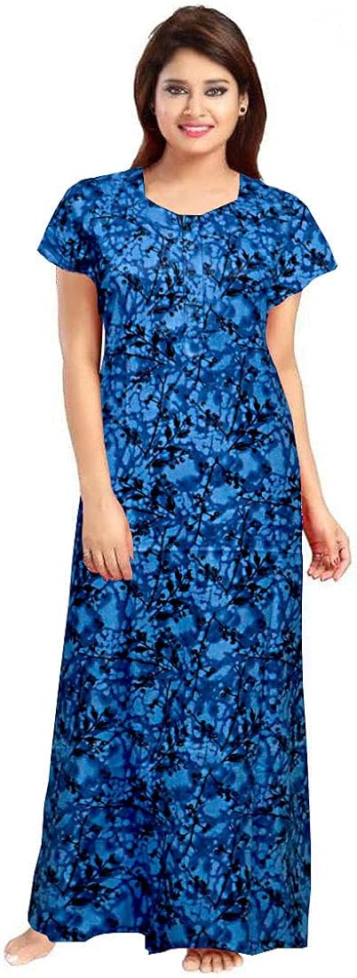 Cotton Nighty Gown - New Trending Colours, Fancy Designs