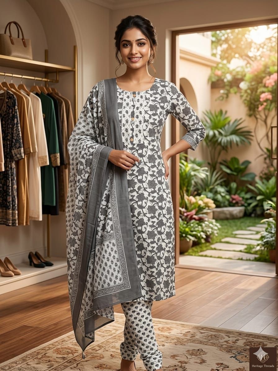 Jaipuri Print 3 Piece