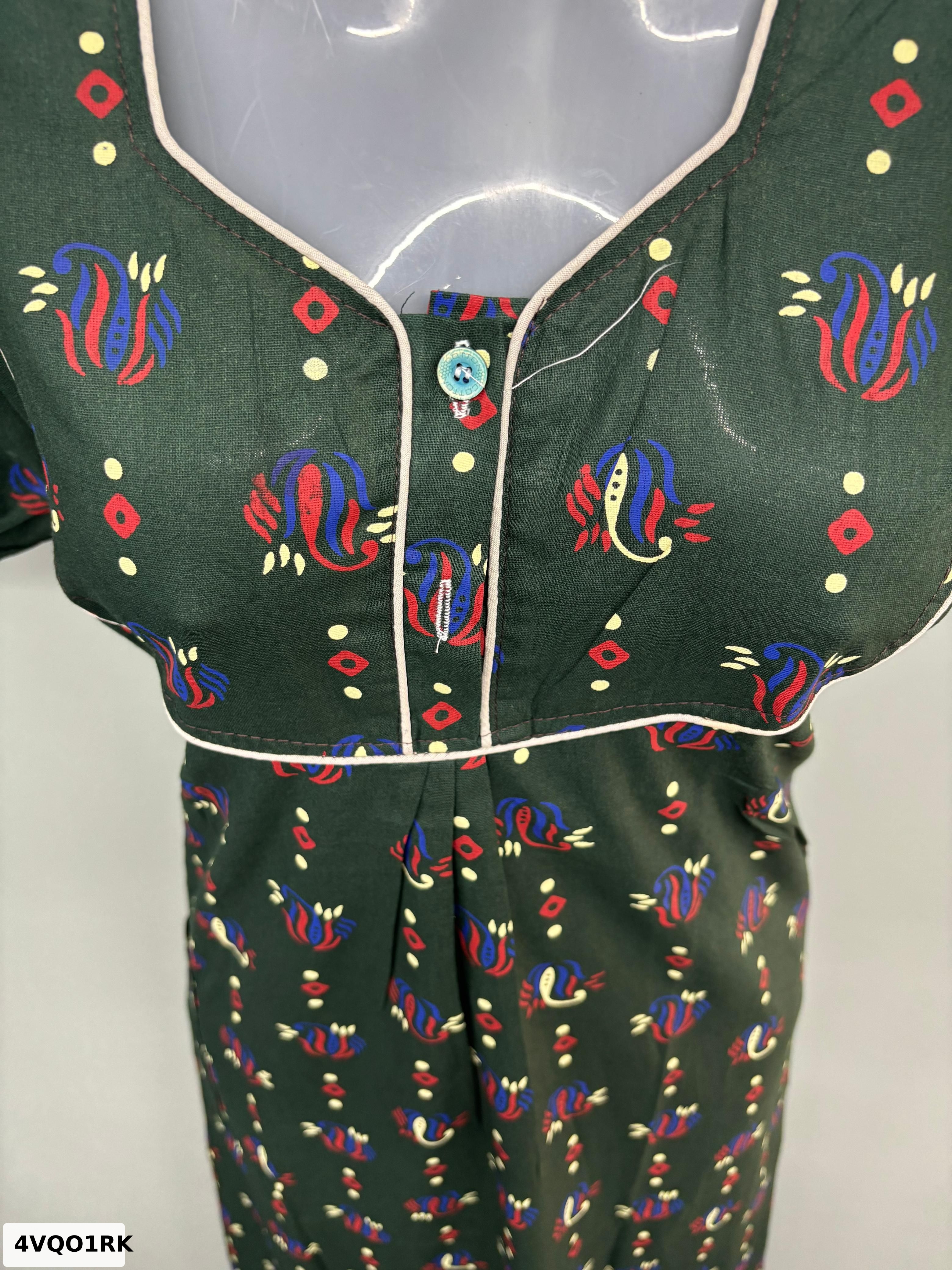Apsara Piping Cotton Nighty