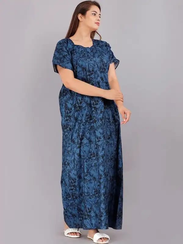 Cotton Nighty Gown - New Trending Colours, Fancy Designs