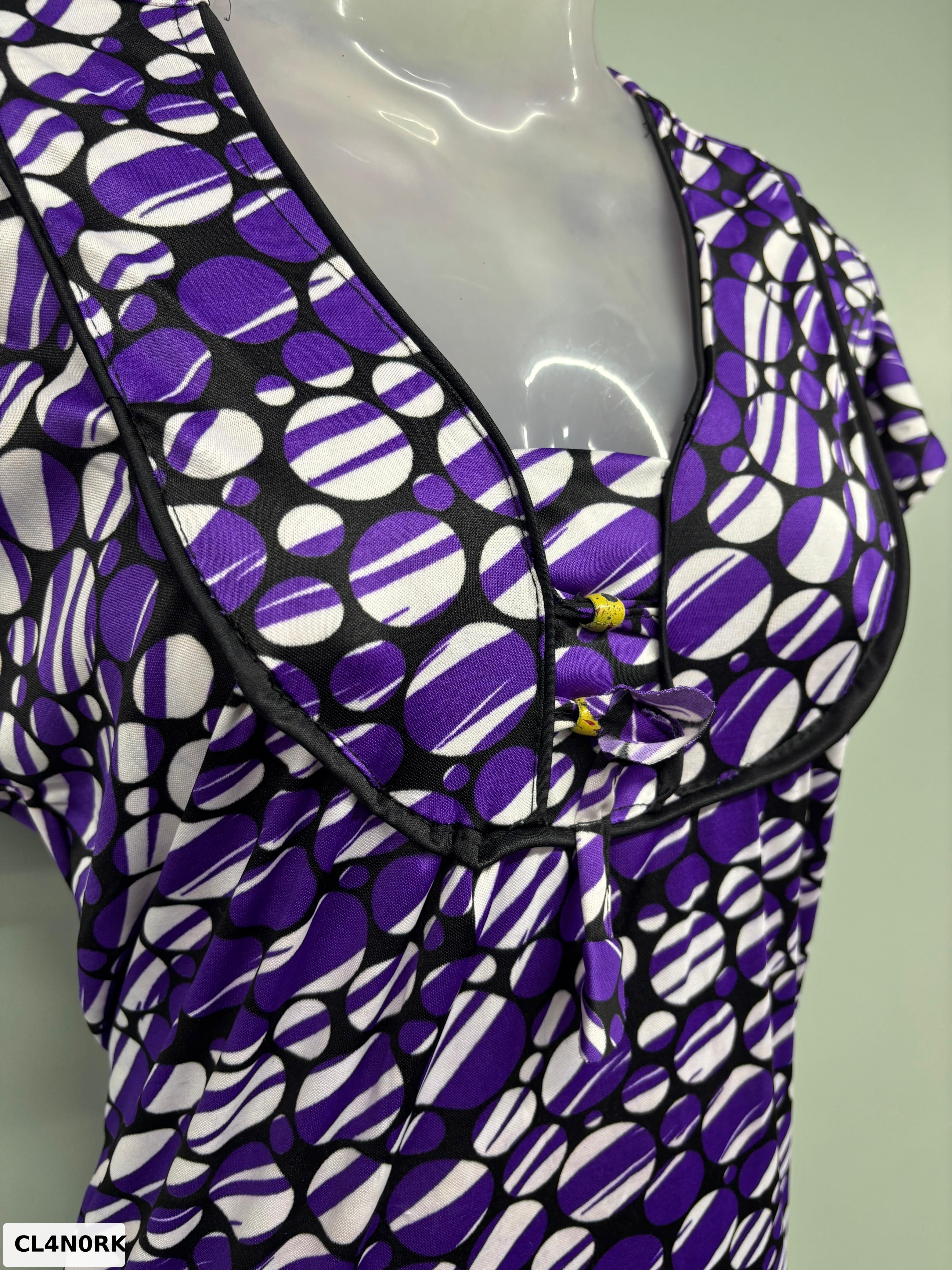 CLOTH SAREENA DAMRU PIPING NIGHTY
