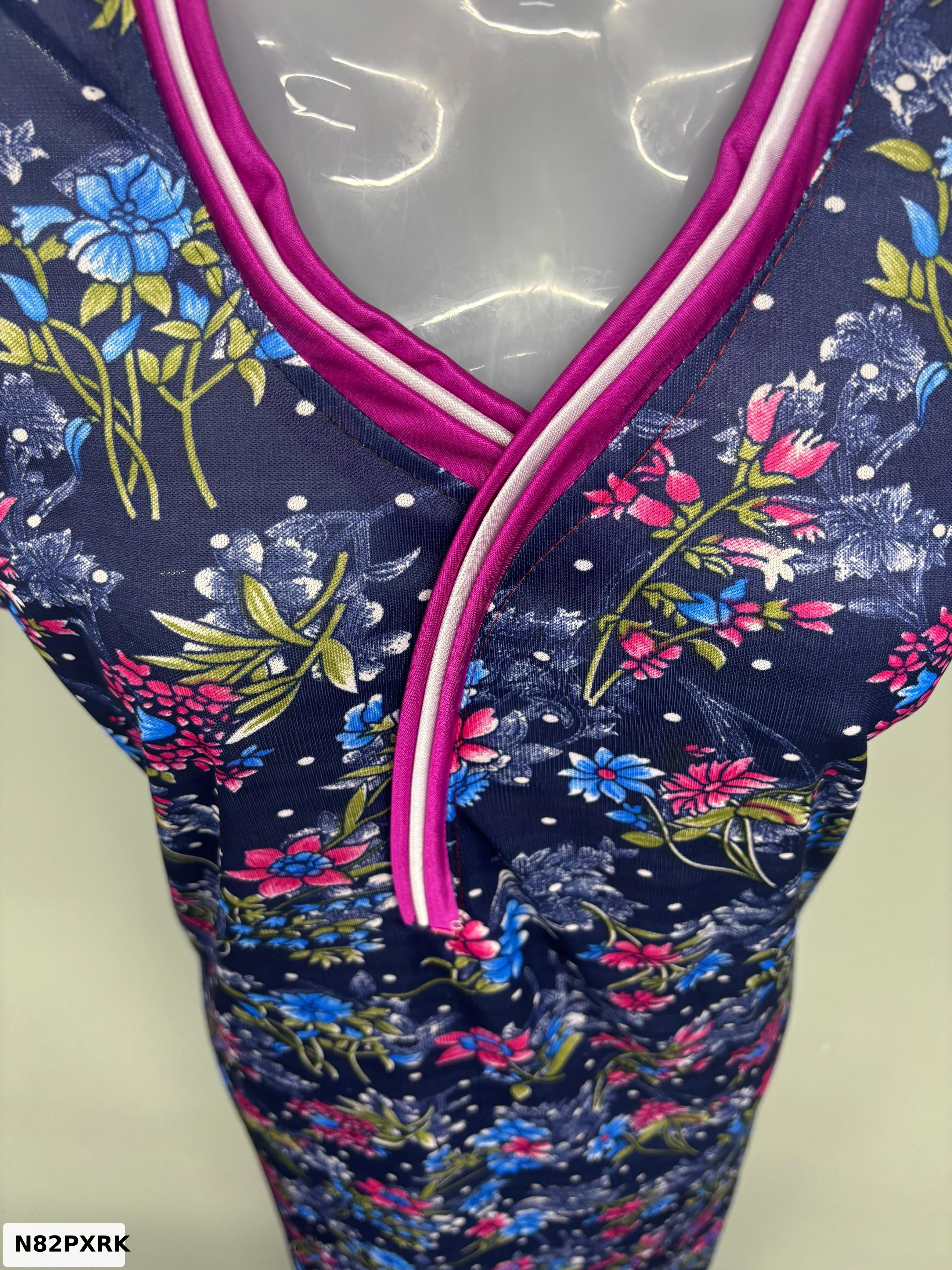 CLOTH SAREE RIB NECK NIGHTY