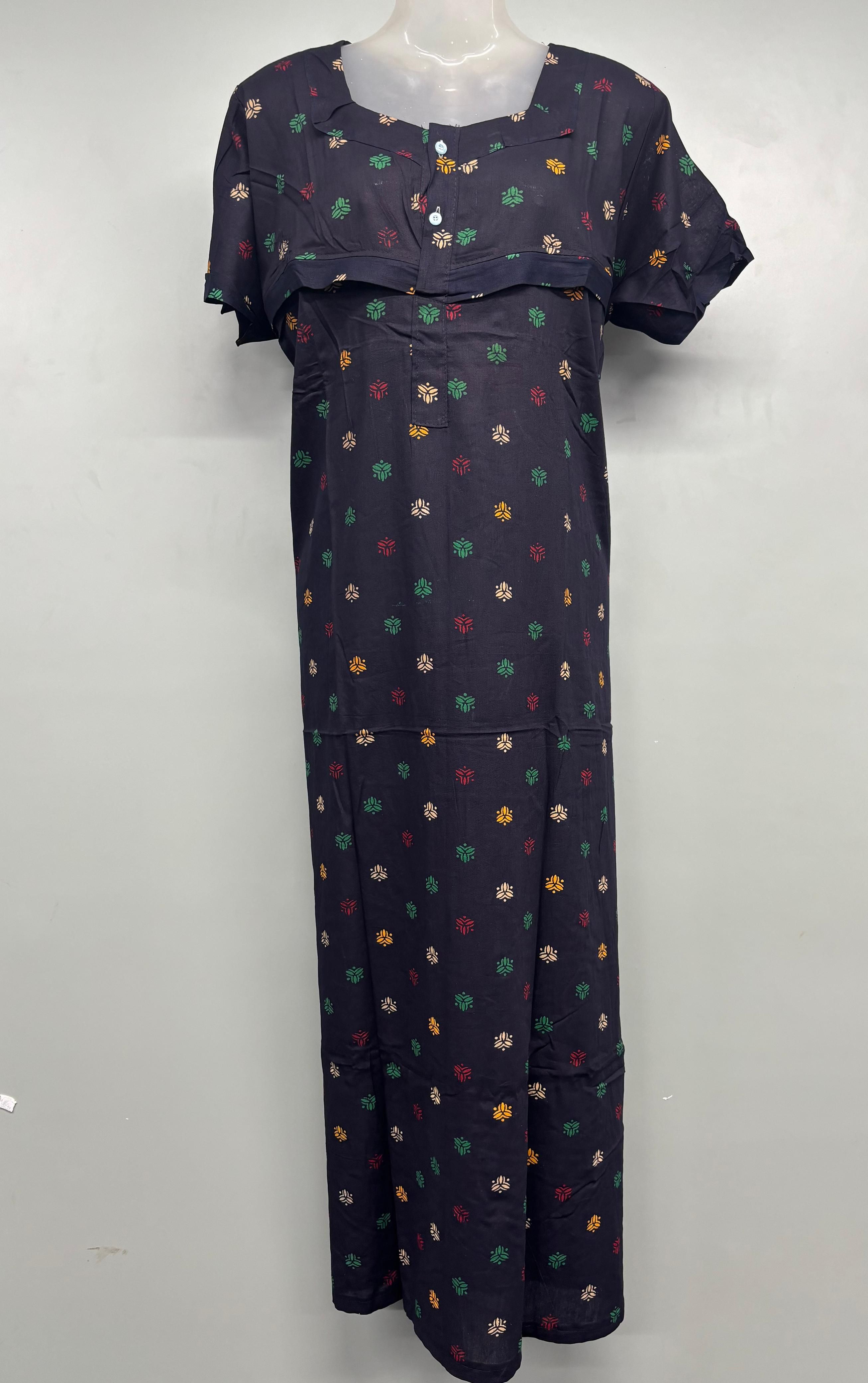 Gujri Feeding Chain Cotton Nighty