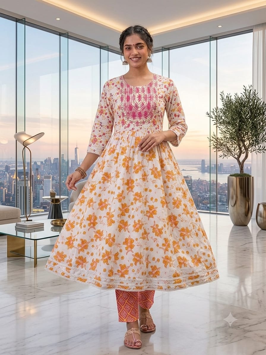 Trending Anarkali Style 2 Pieces Gheraa Style 2 Pieces