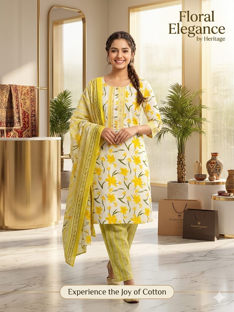 Jaipuri Print 3 Piece