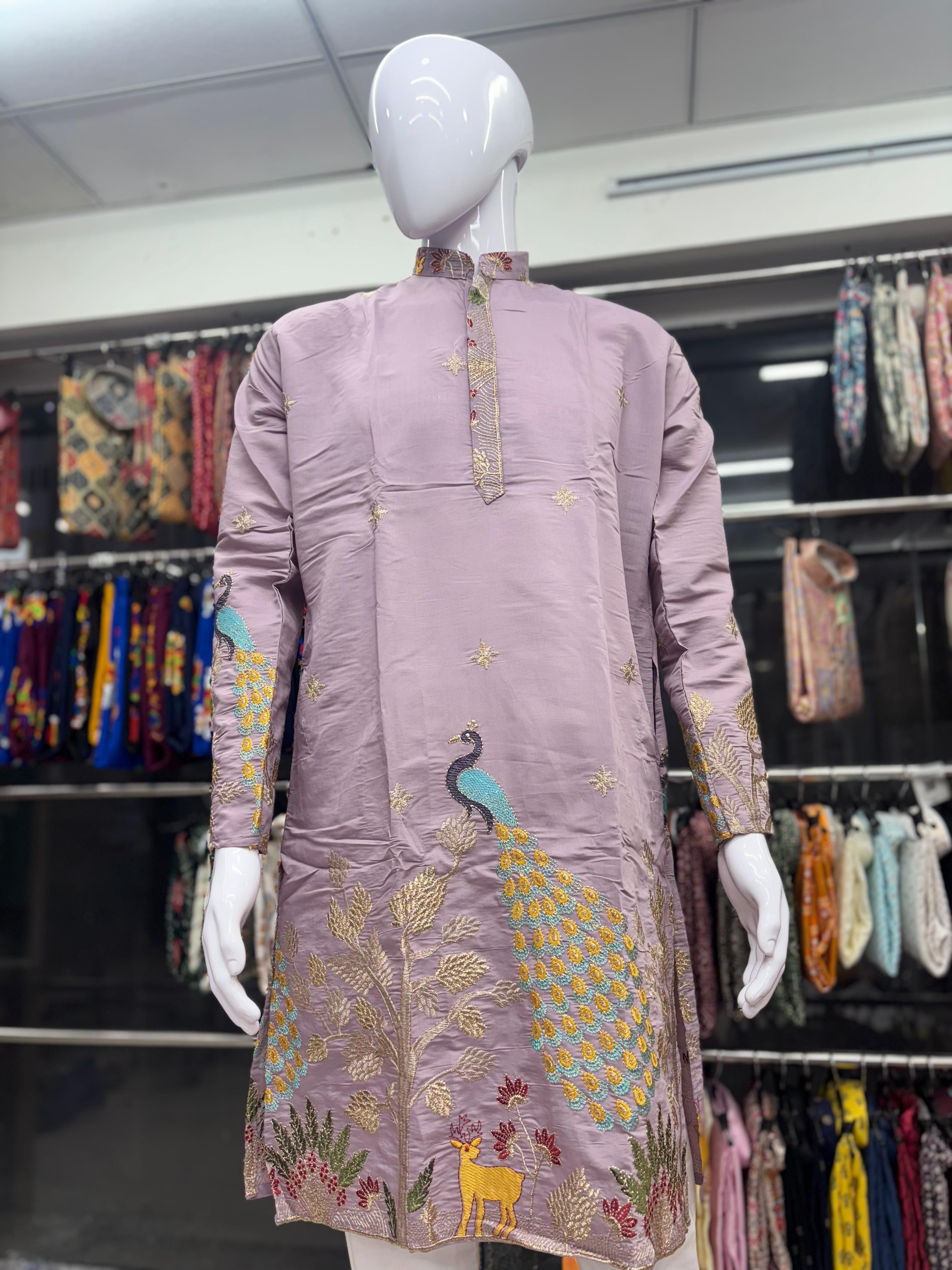 Men's Heavy Daman Work Kurta