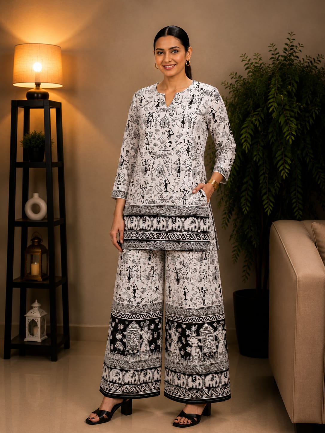 Rakhi Spacial Ajrak Print Cod Set