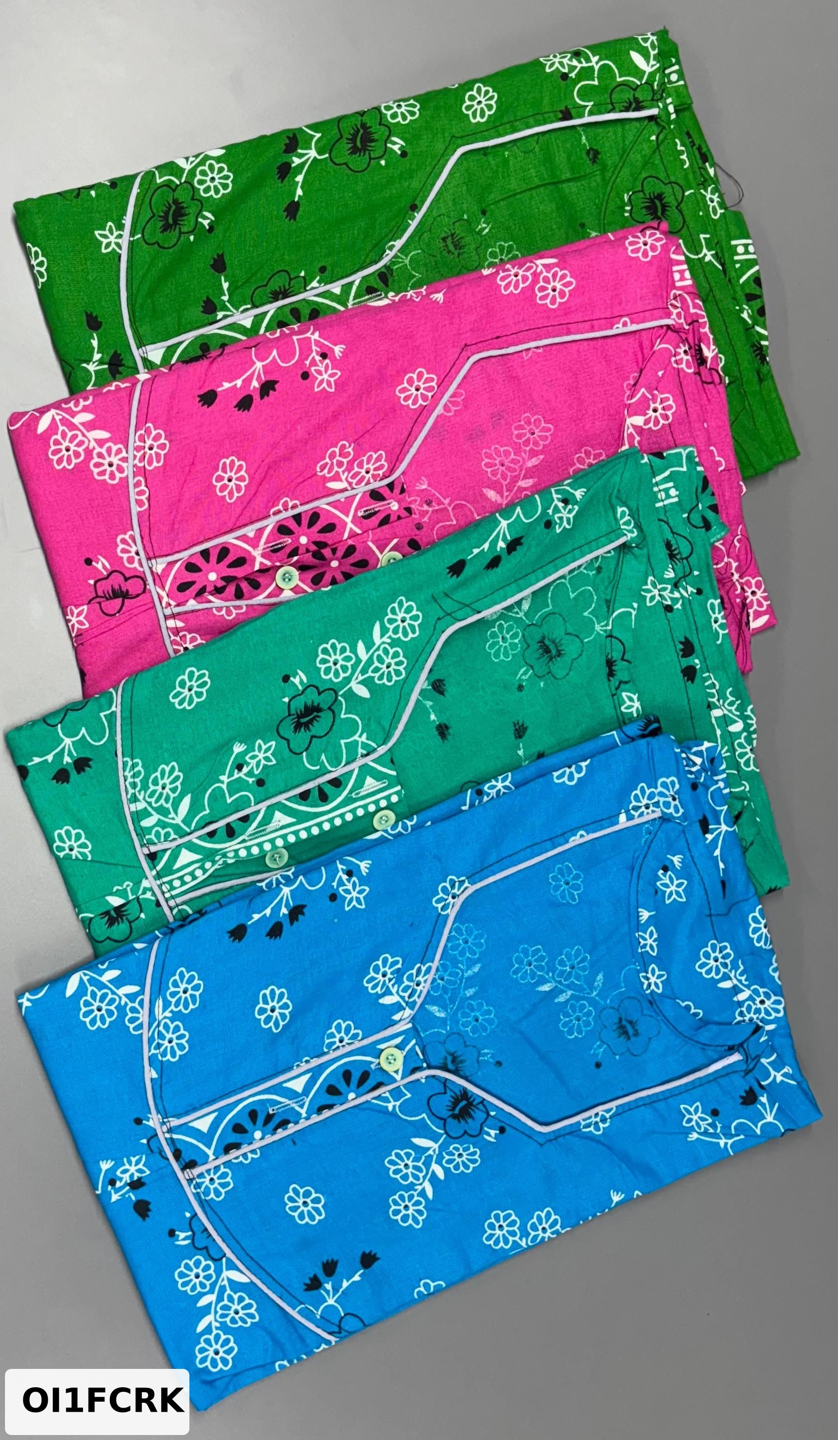 Carol Piping Cotton Nighty