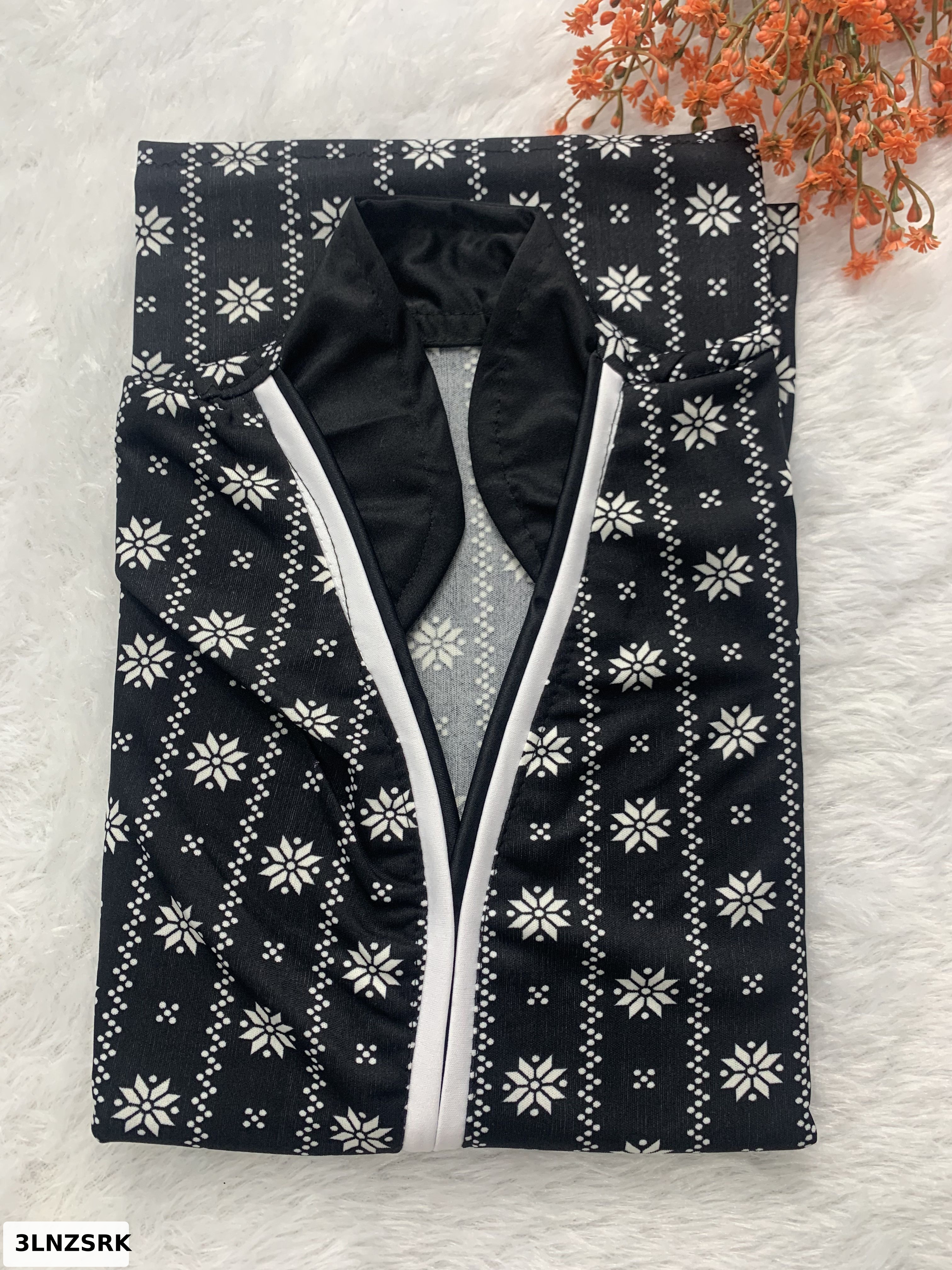 CLOTH SAREE COLLAR NECK NIGHTY