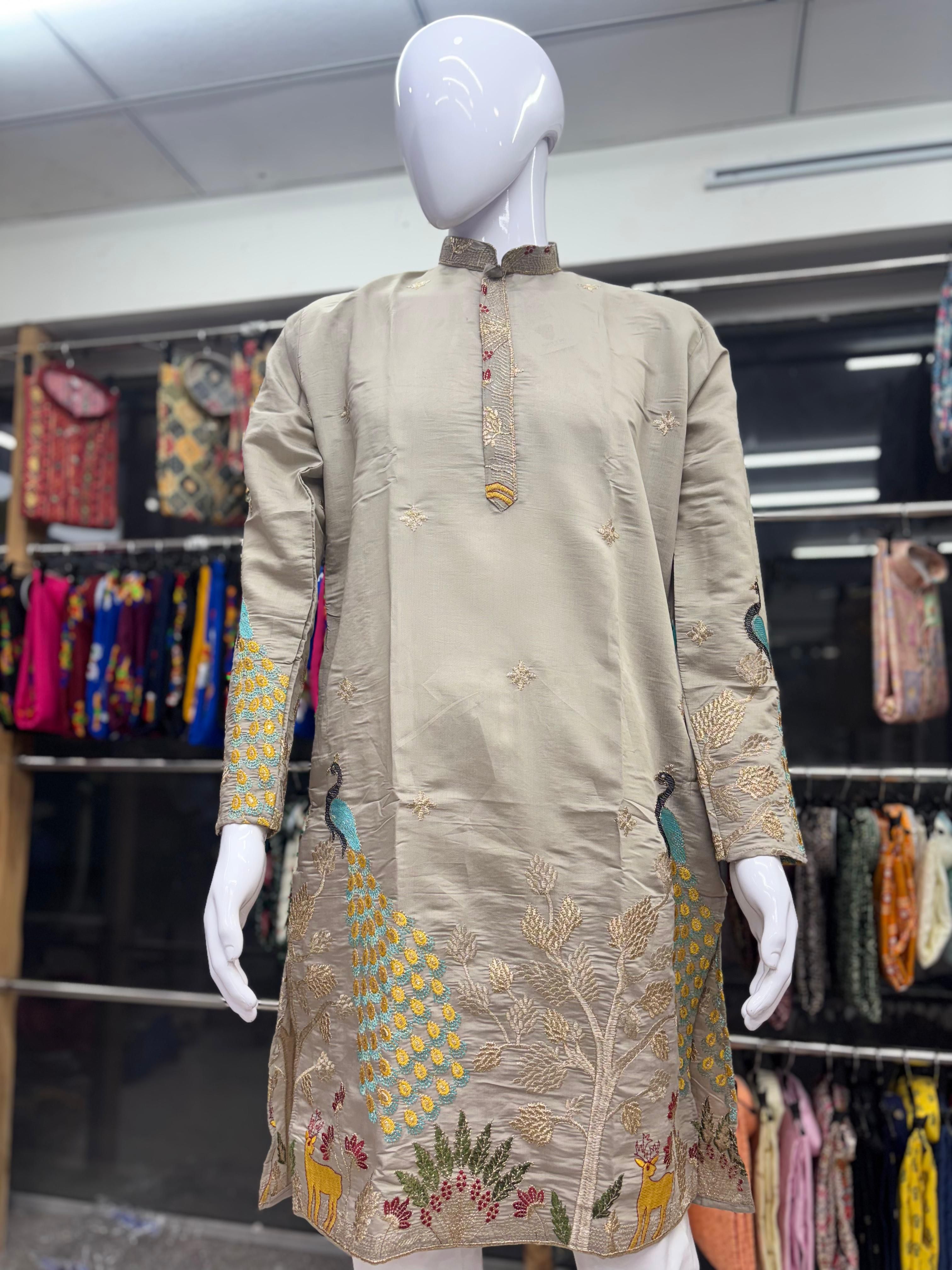 Men's Heavy Daman Work Kurta