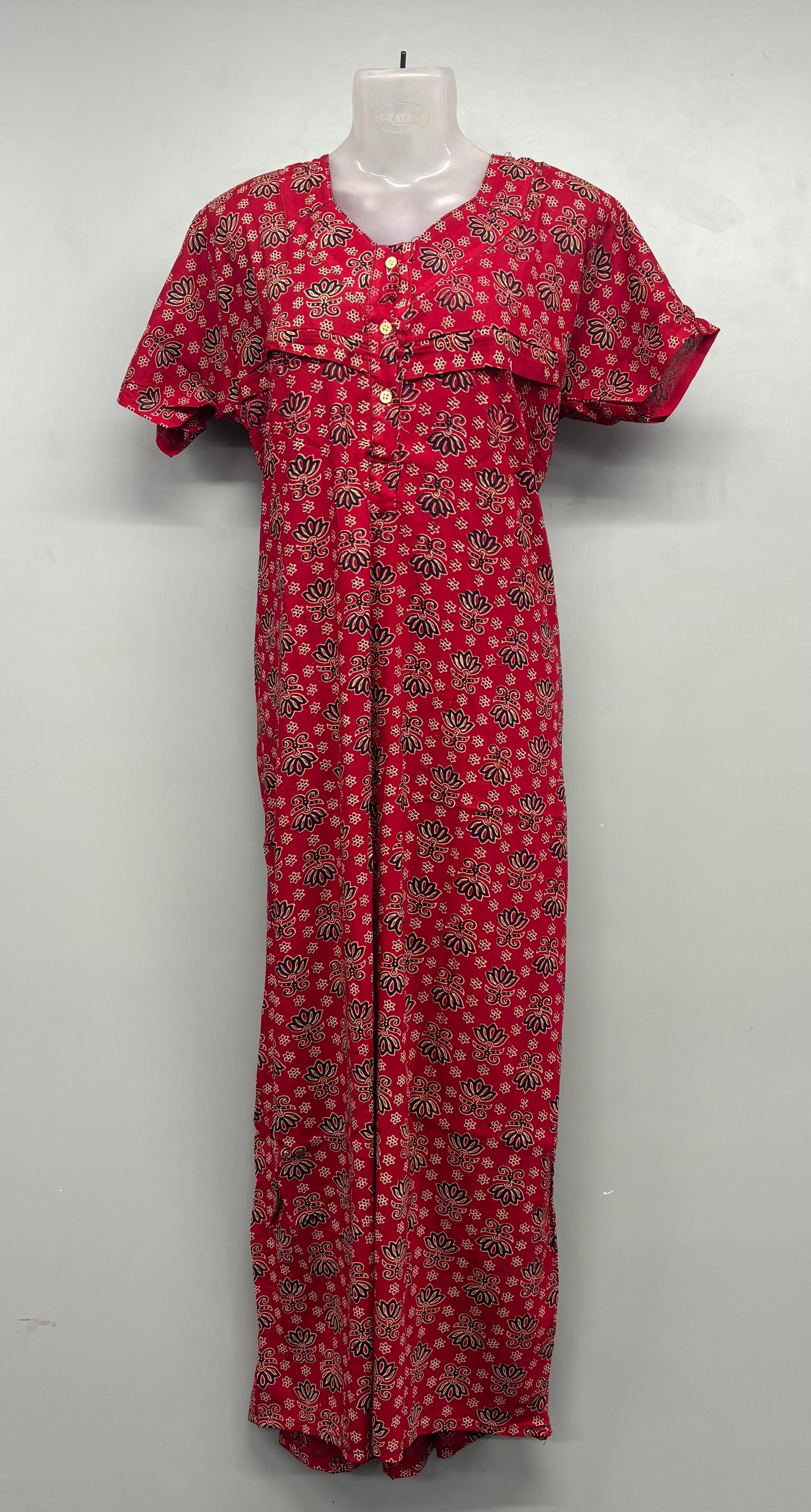 Gujri Feeding Chain Cotton Nighty