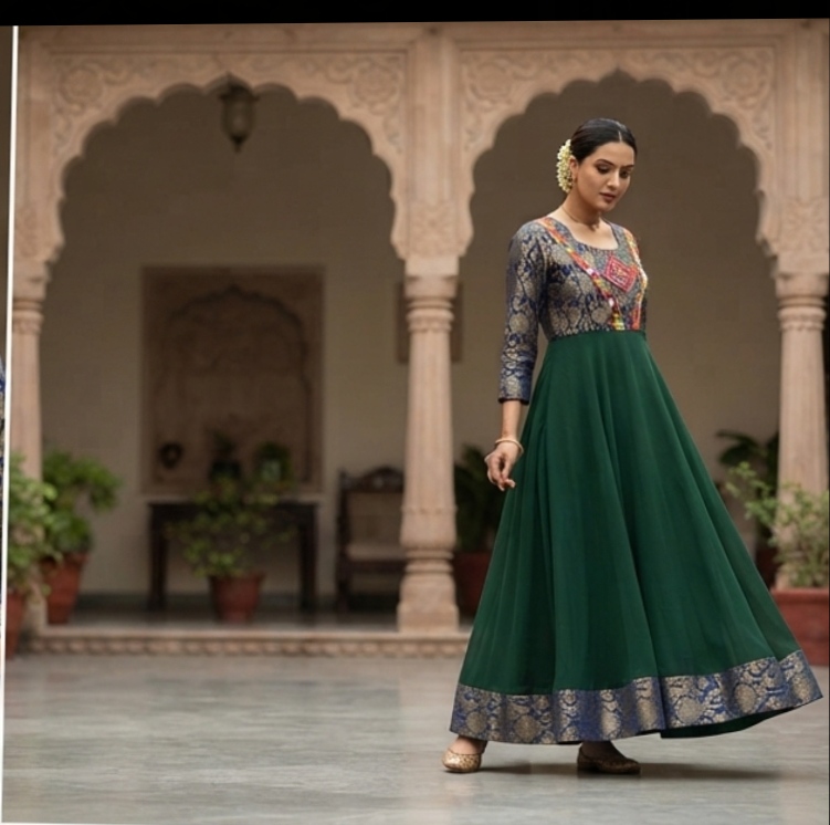 Designer One Piece With Navratri