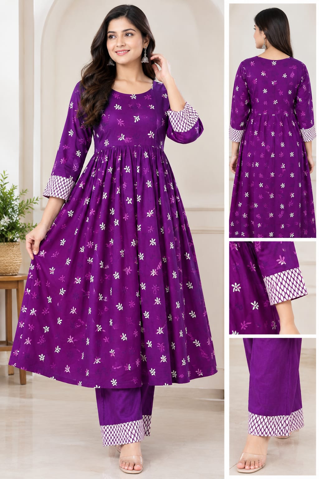 Premium Quality Gown And Pant Set