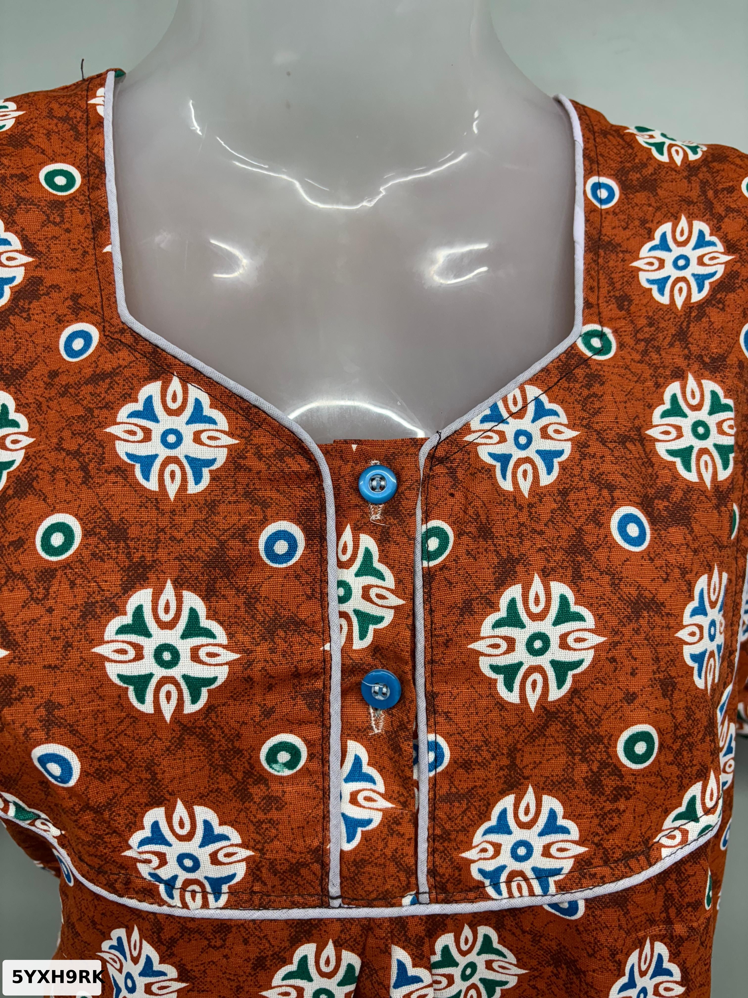 Chirag Piping Neck Nighty