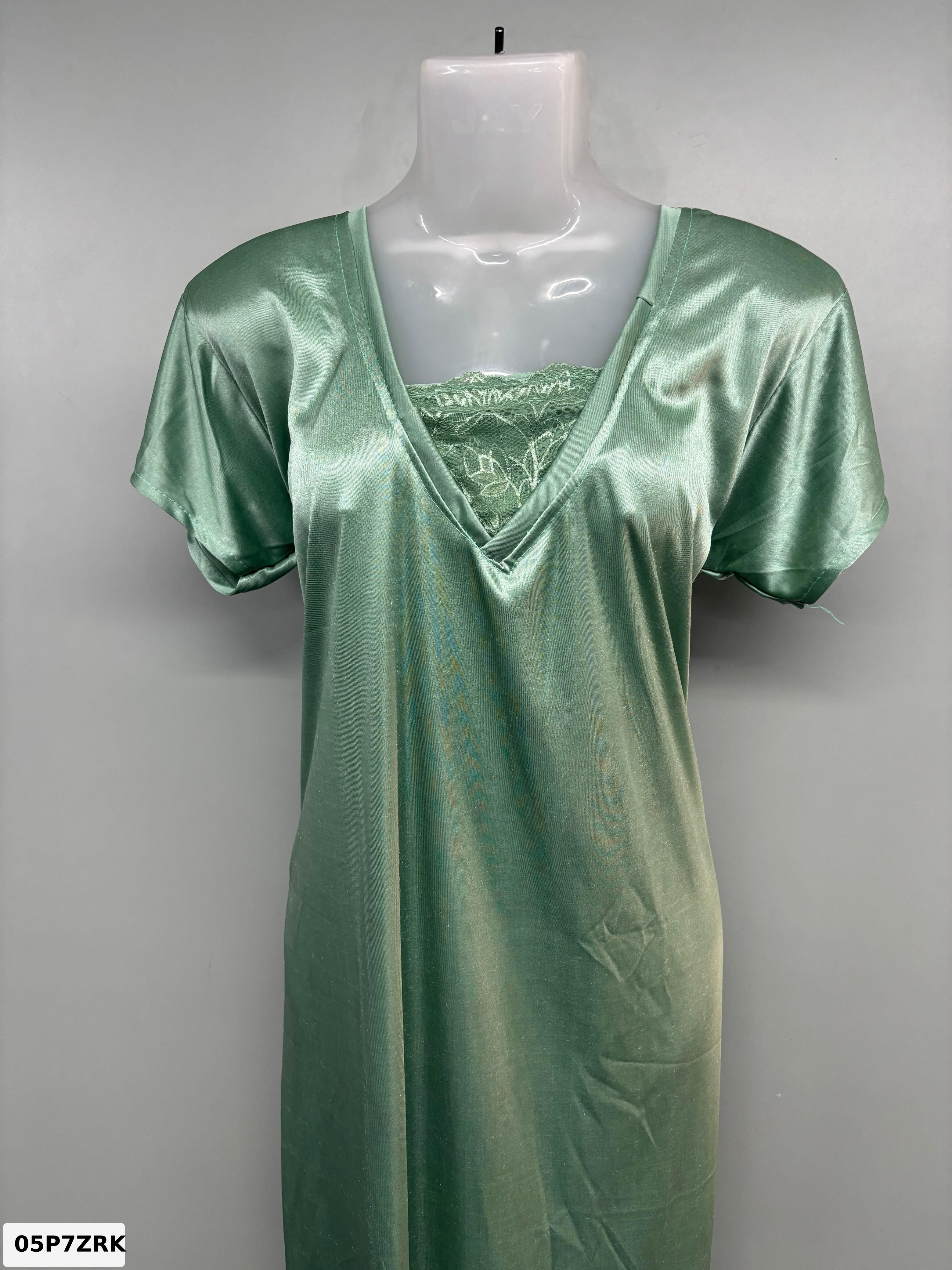 Bright Lycra Lace Nighty