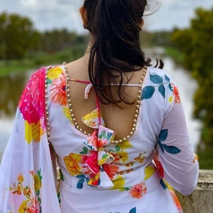 Woman Gown Dupatta Collection Georgette