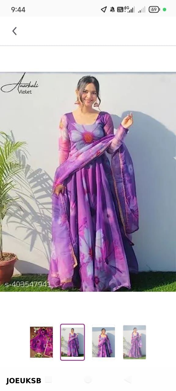 Gown Dupatta Collection Georgette