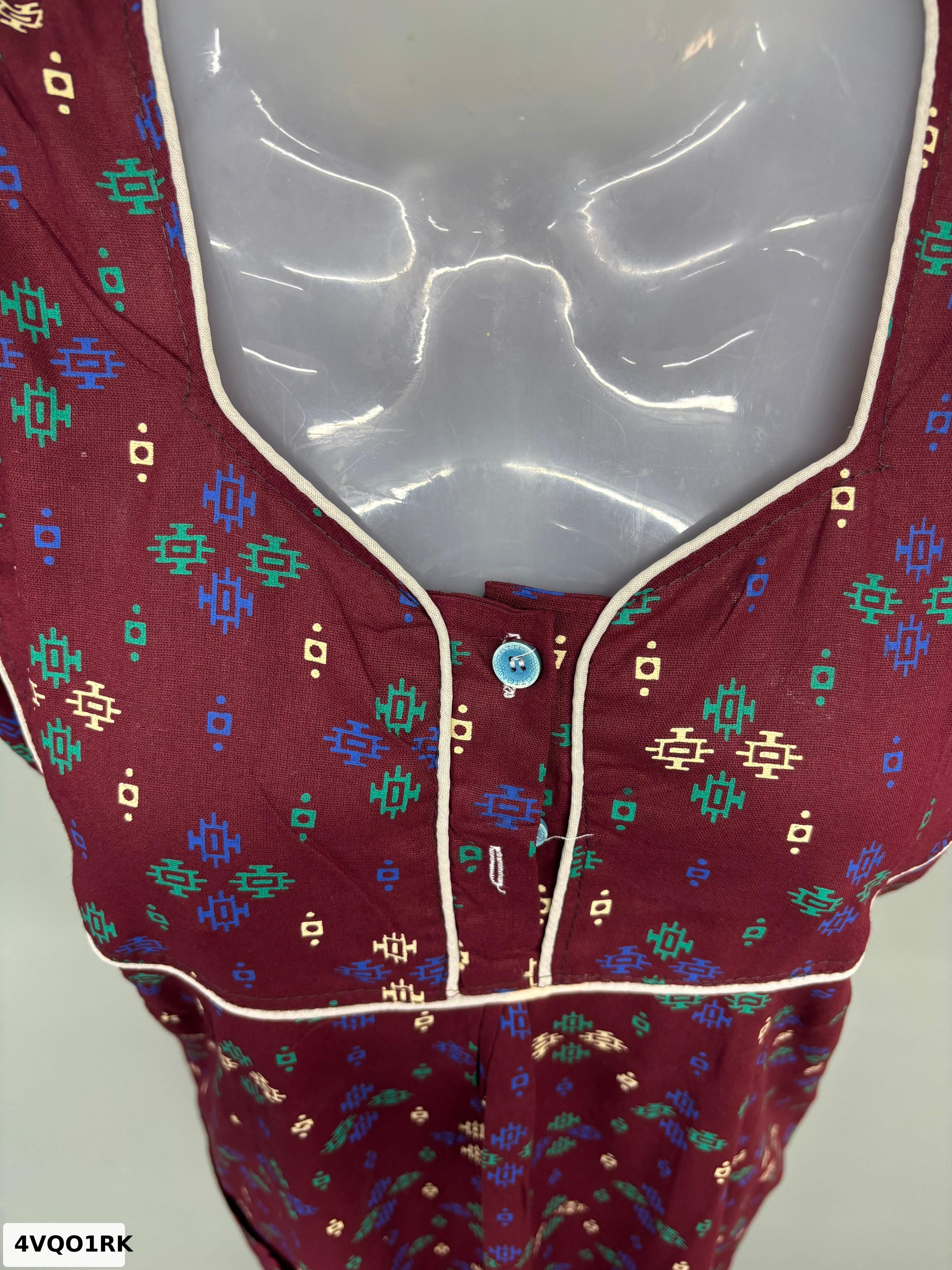 Apsara Piping Cotton Nighty