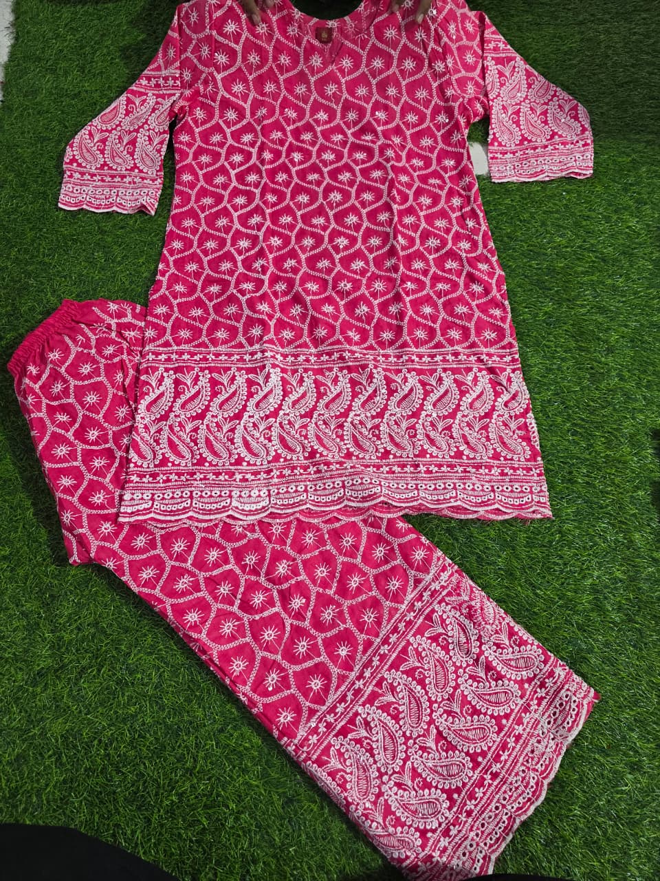 Fancy Chikan Work Co-Ord Set